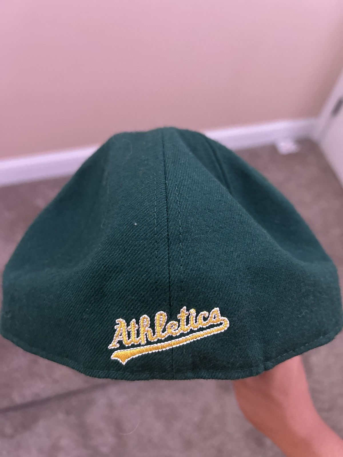 Oakland athletics badlands fitted shops hat size 7 1/2