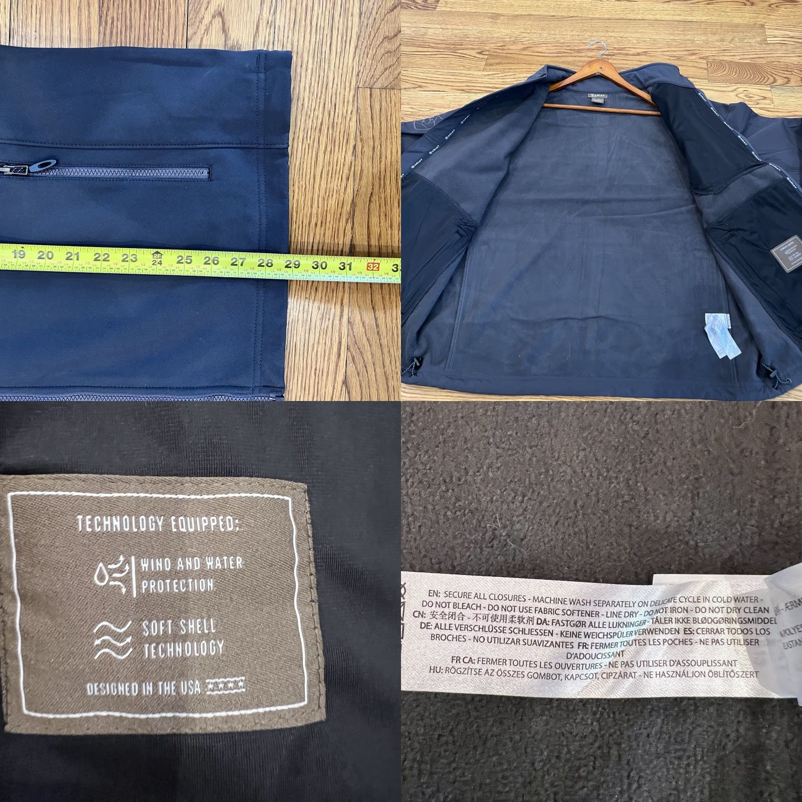 Ariat Ariat Jacket Softshell Men XL Stand-Up Collar Logo Gray Phantom Dark Grey Size US XL / EU 56 / 4 - 9 Thumbnail