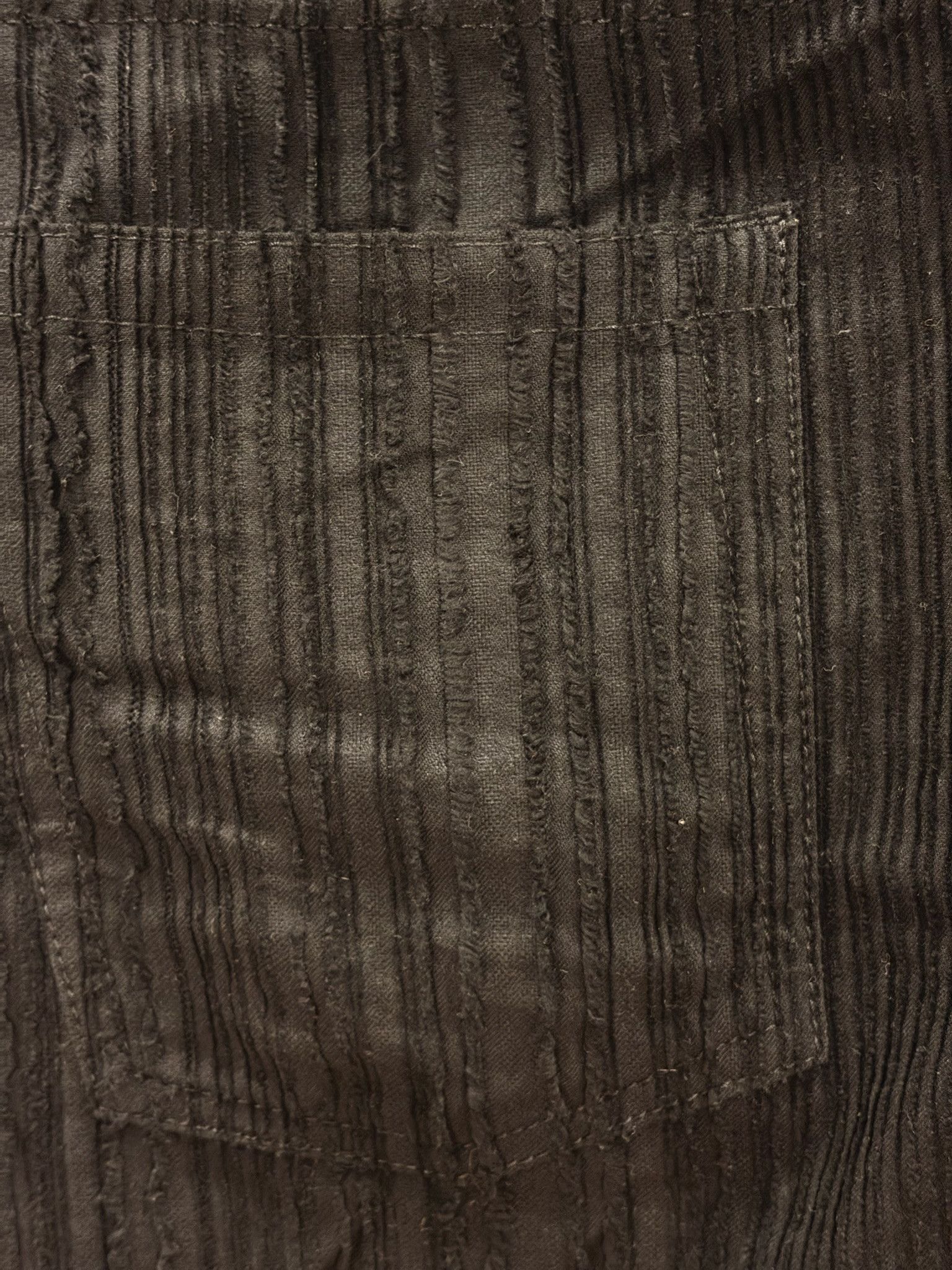 Ann Demeulemeester Ann Demeulemeester Shredded Texture Trousers - L - Black Size US 34 / EU 50 - 2 Thumbnail