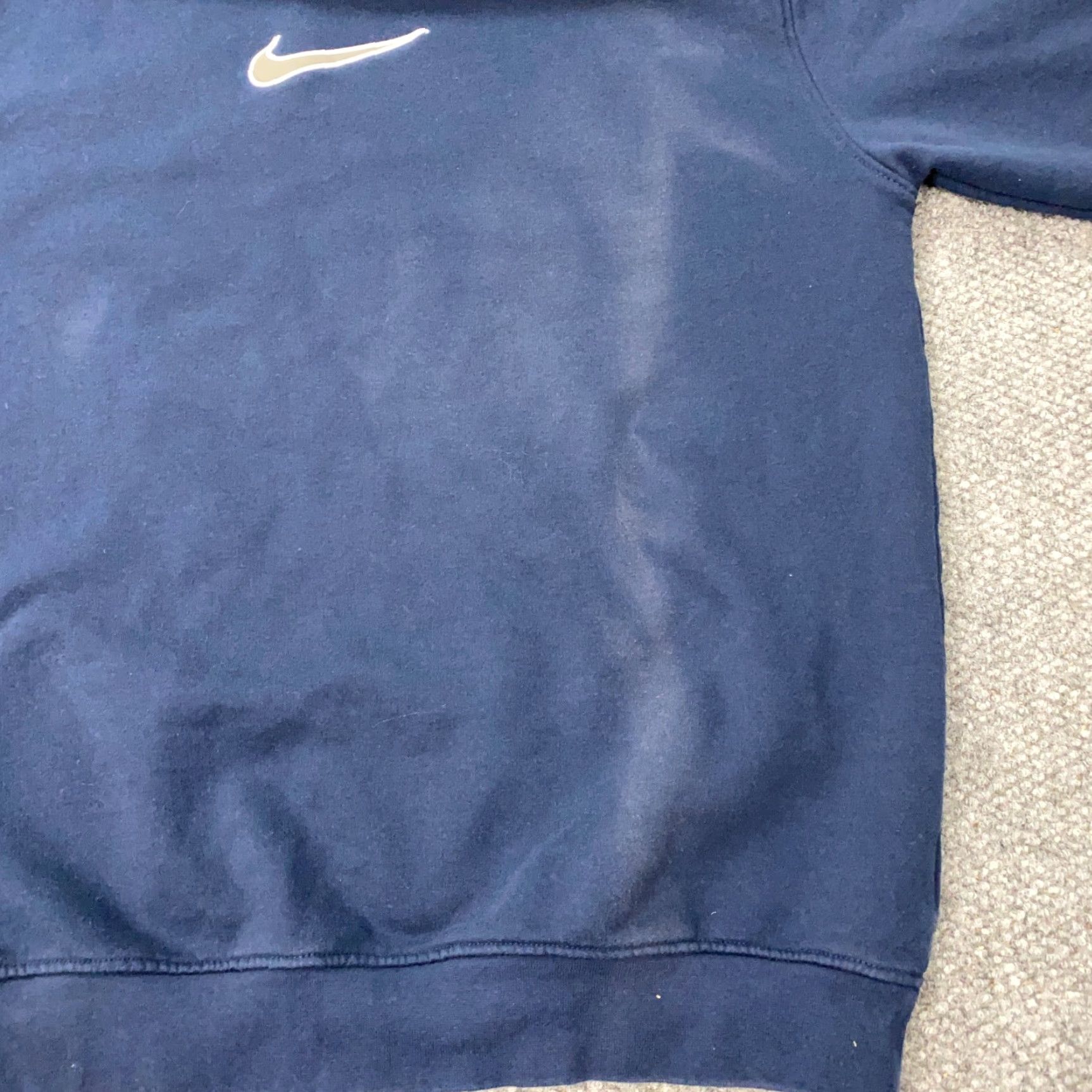Nike VINTAGE Nike Sweatshirt Mens 2XL Blue Embroidered Center Swoosh Y2K Crew Neck Pullover Hooded Pockets Shirt Sweatshirt Size US XXL / EU 58 / 5 - 5 Thumbnail