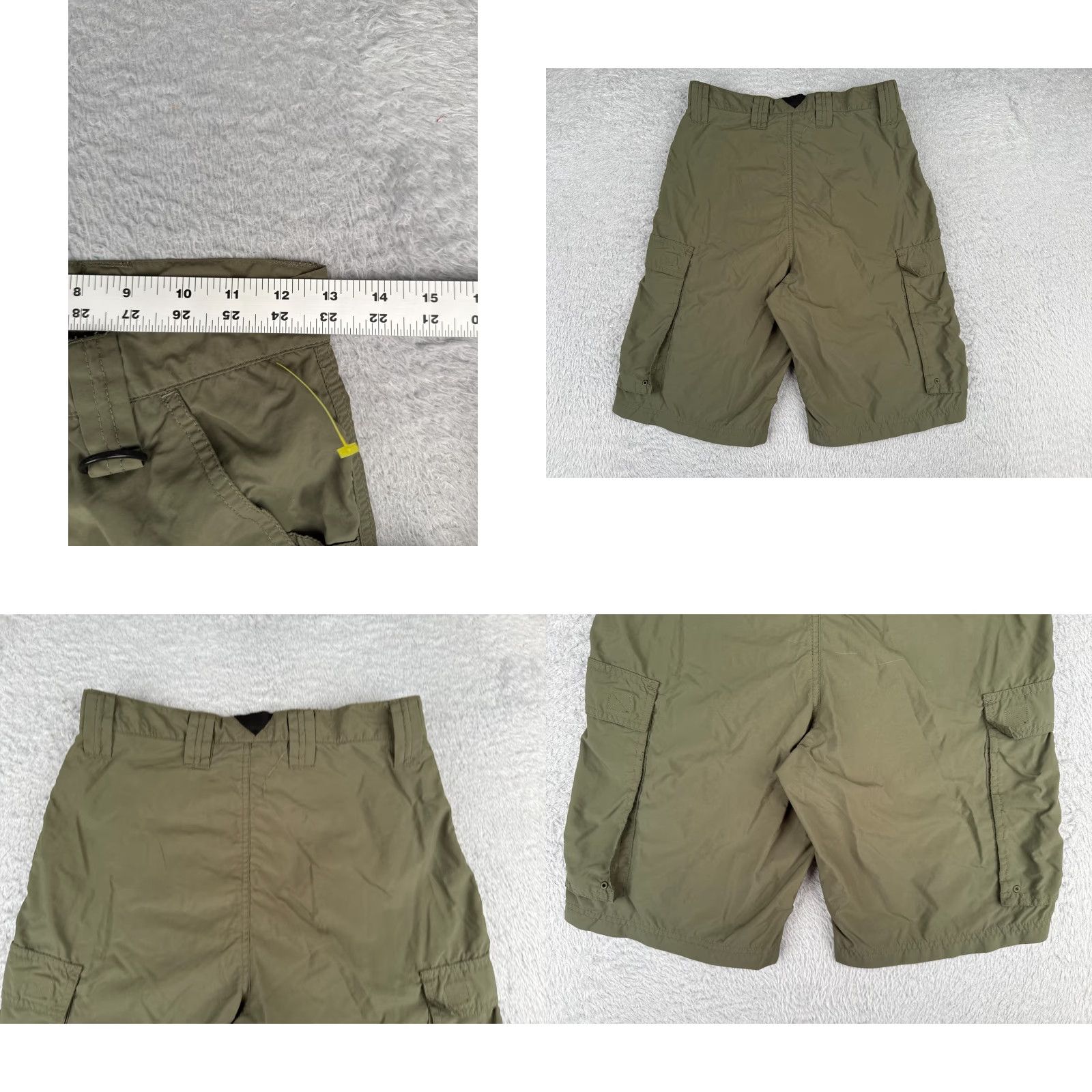 Vintage Boy Scouts Shorts Adult XS Green Centennial Uniform Supplex Nylon Cargo Size US 27 - 9 Thumbnail