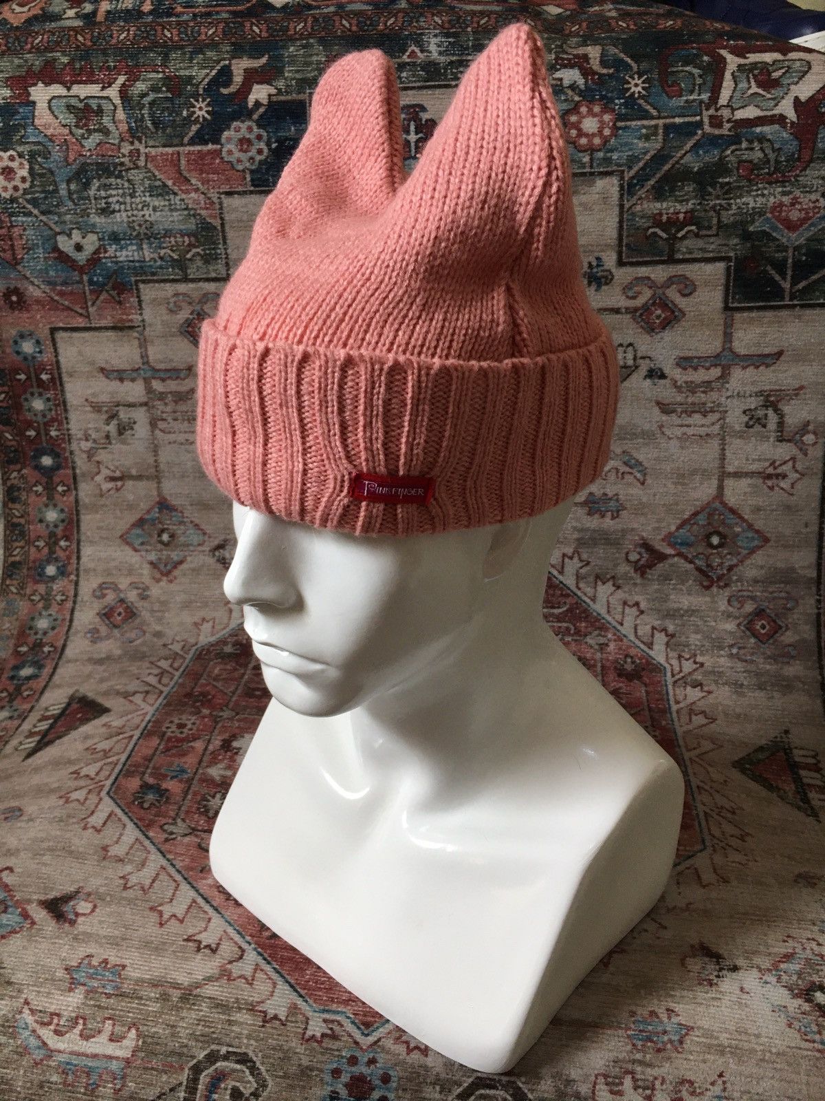 Hysteric Glamour × If Six Was Nine × Le Grande Bleu (L.G.B.) Playboi Carti Style Bunny Horn devil Beanie Size ONE SIZE - 1 Thumbnail