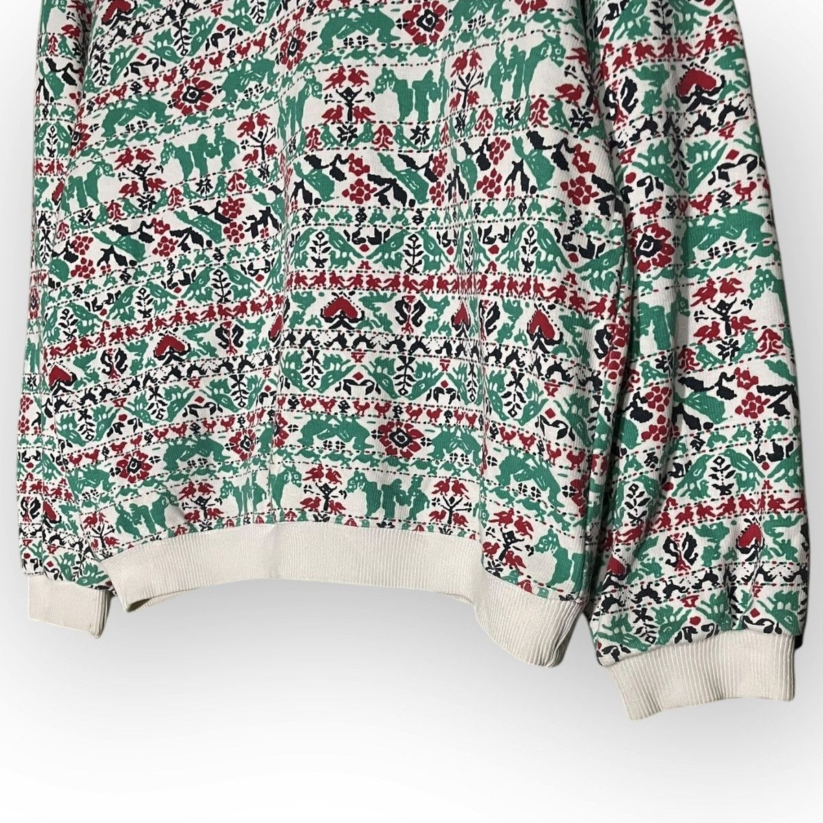 Vintage × Yves Saint Laurent Yves Saint Laurent Fullprint Sweatershirt Size S / US 4 / IT 40 - 4 Thumbnail
