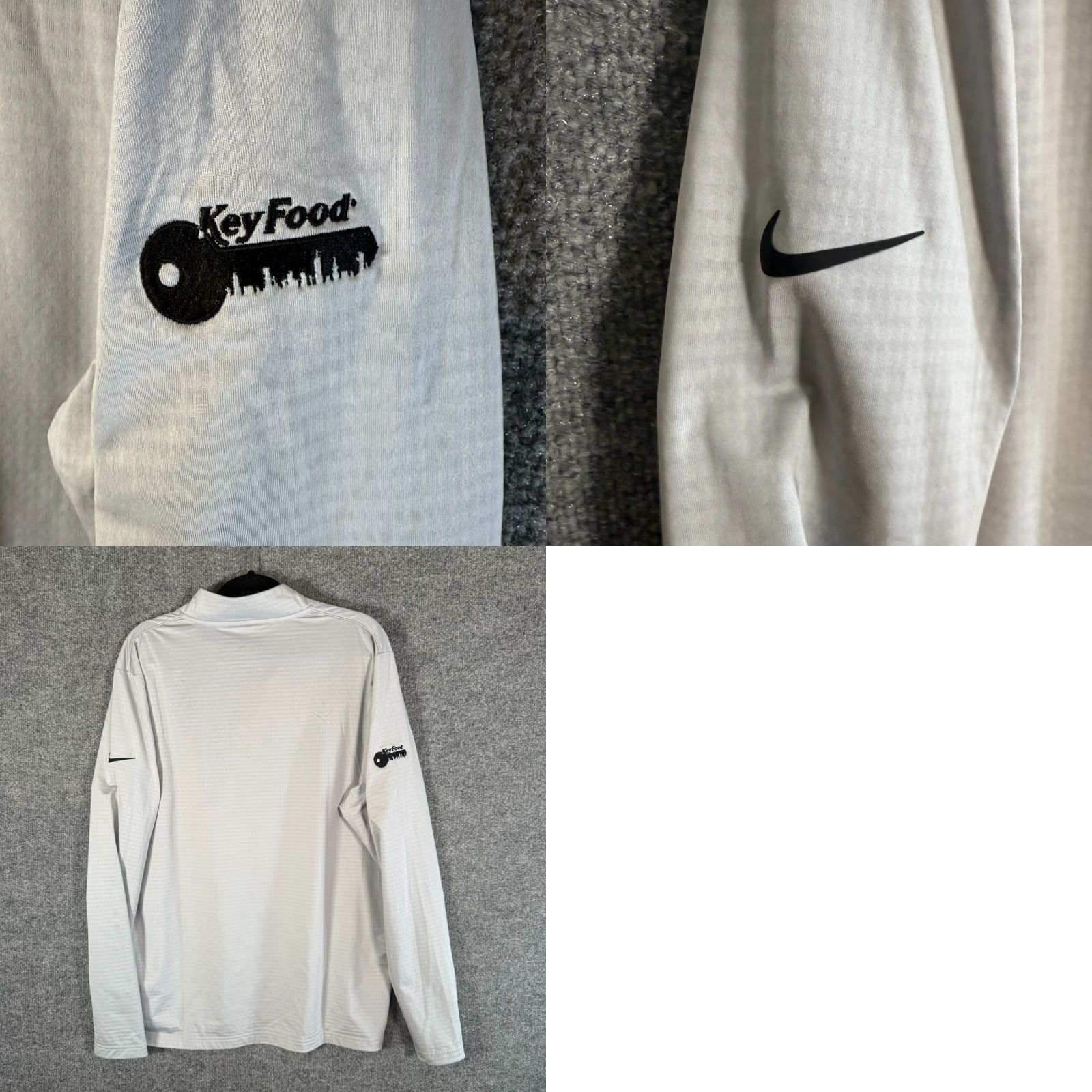 Nike Nike Shirt Men XL Gray 1/4 Zip Stretch Swoosh Performance Athleisure Logo Dri-FIT Nike Casual Running Baseball Size US XL / EU 56 / 4 - 8 Thumbnail
