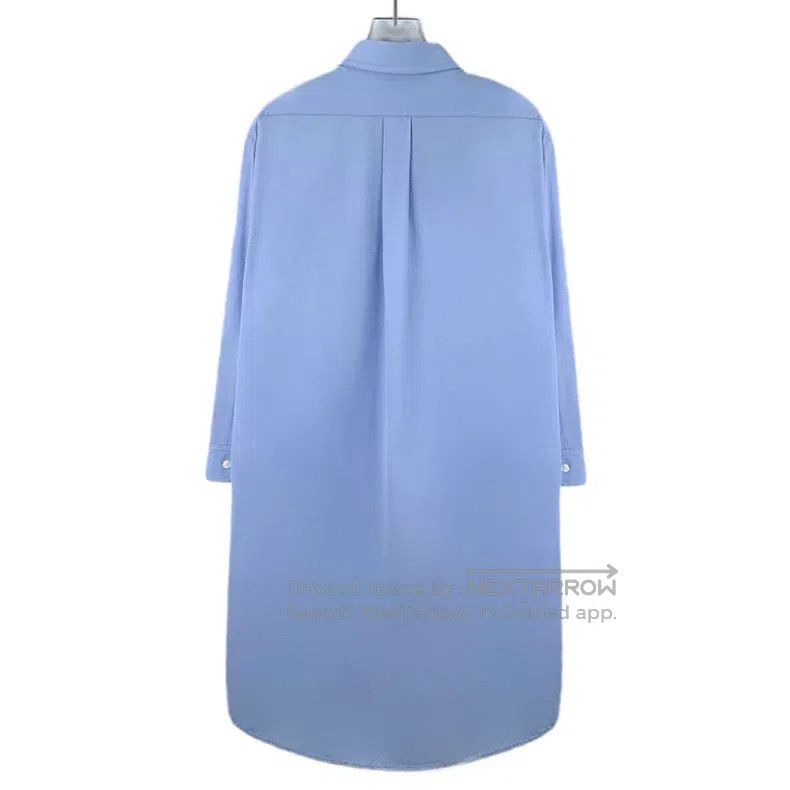 Gucci Gucci Light blue letter pattern embroidered cotton lapel s Size XS / US 0-2 / IT 36-38 - 2 Thumbnail
