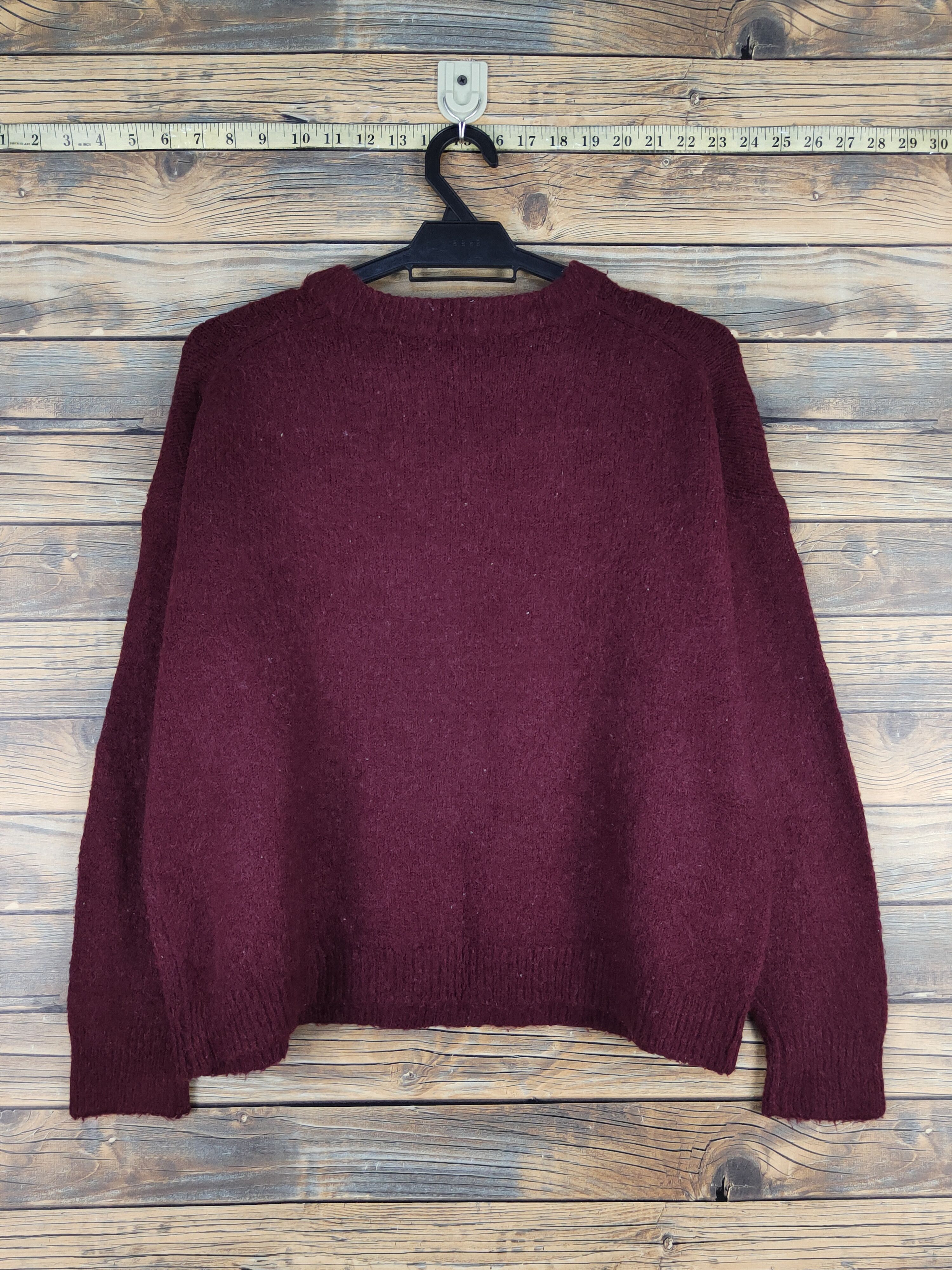 GU × Homespun Knitwear × Japanese Brand GU Maroon Knitwear Sweatshirts #W1146 Size M / US 6-8 / IT 42-44 - 7 Thumbnail
