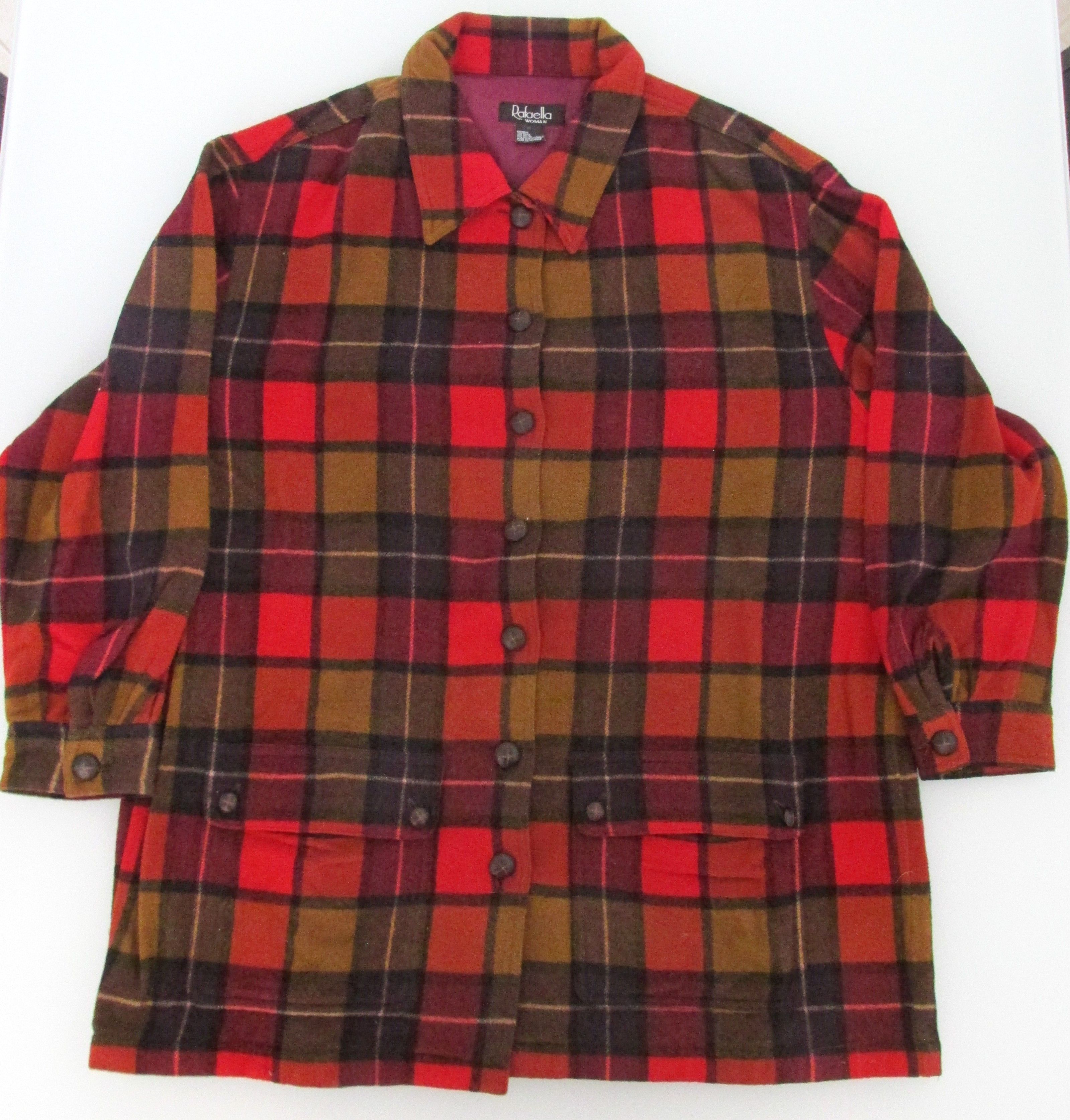 Other Rafaella Women's Button Front Wool Blend Jacket Size 1X Size XL / US 12-14 / IT 48-50 - 1 Thumbnail