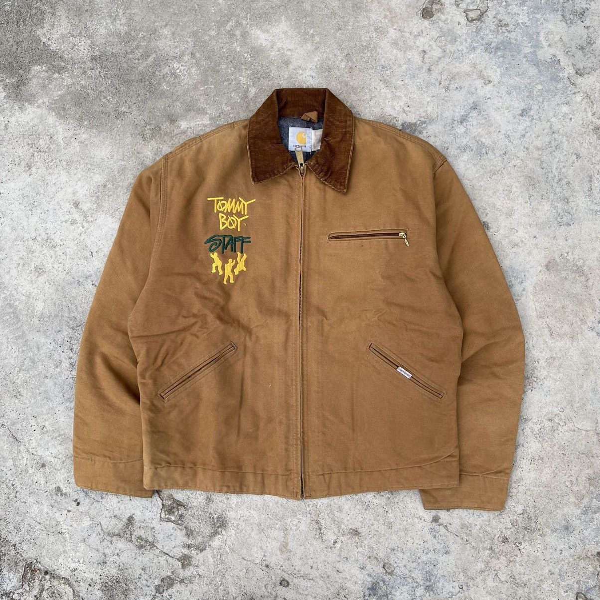 Carhartt × Stussy Carhartt Tommy Boy Records 90s Jacket | Grailed