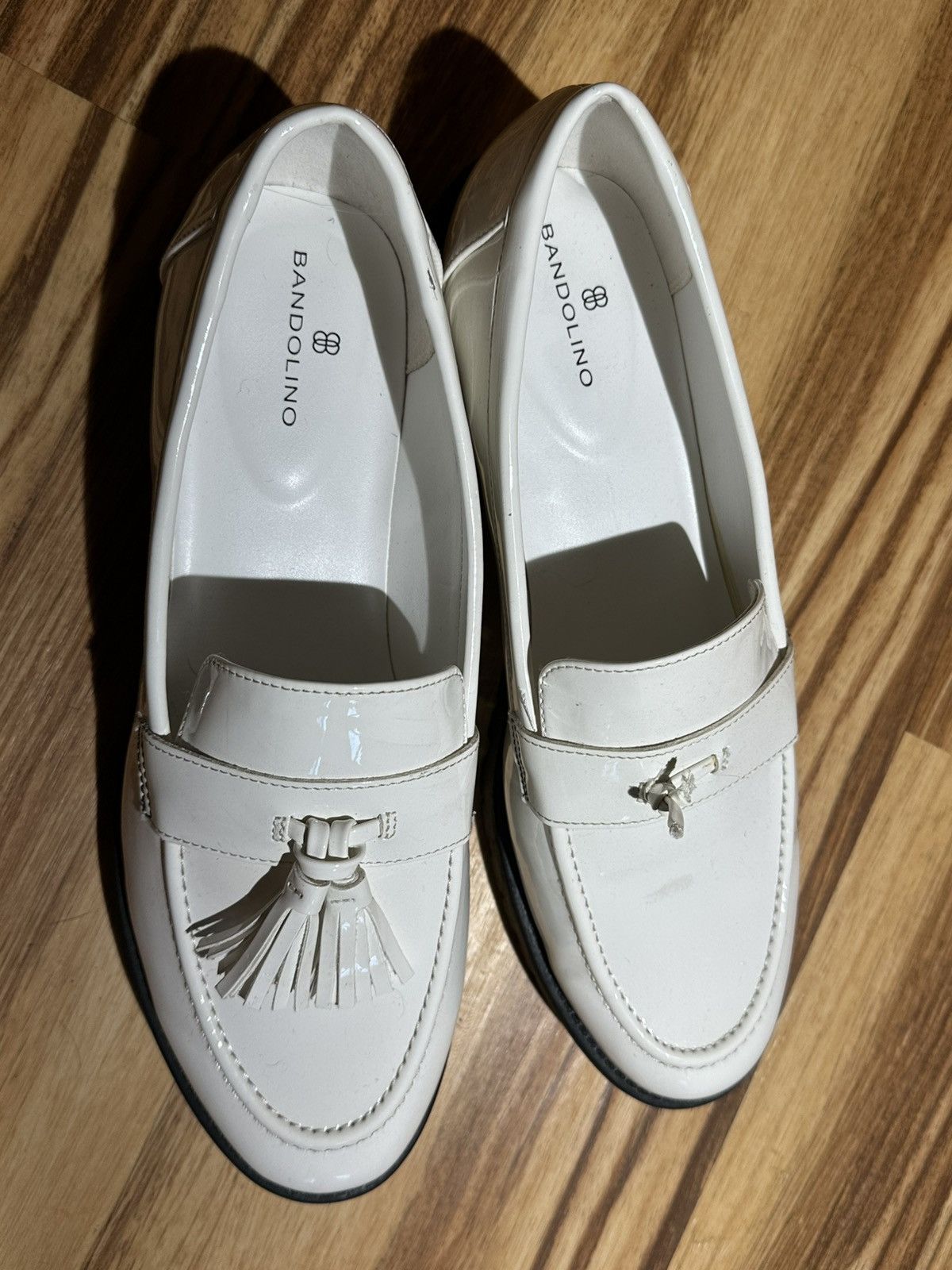Other Bandolino Women's White Tassel Loafers Size US 10 / IT 40 - 4 Thumbnail