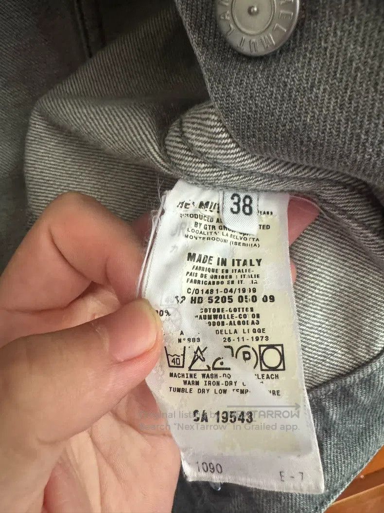 Helmut Lang HELMUT LANG size 38 My Era Grey Denim Jacket Size US XS / EU 42 / 0 - 4 Thumbnail