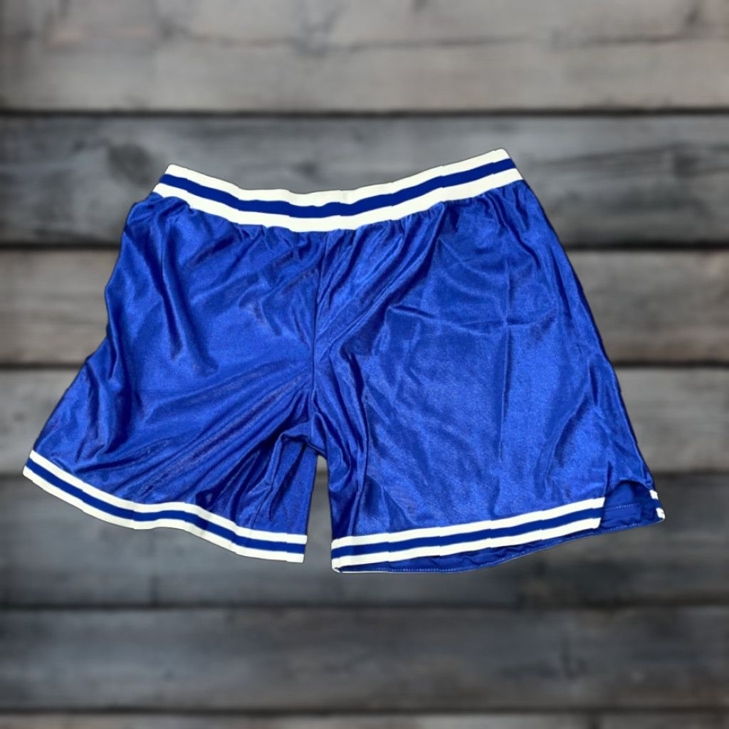 Vintage VTG 90s Blue Striped Athletic Shorts Adult XL LeTrell Sports 7" Inseam USA Made Athletic Mens Shorts Size US 34 / EU 50 - 1 Thumbnail