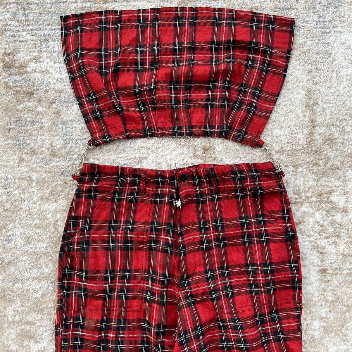 Japanese Brand × Seditionaries 90's Mad Punk Seditionaries Tartan Bondage Pants Size US 29 - 4 Thumbnail