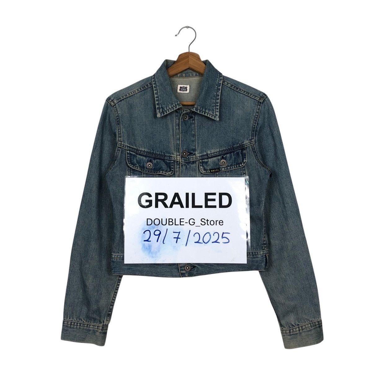 Japanese Brand 📌Cropped Biker Trucker Denim Jacket Vale Hysteric Glamour Size US L / EU 52-54 / 3 - 1 Thumbnail