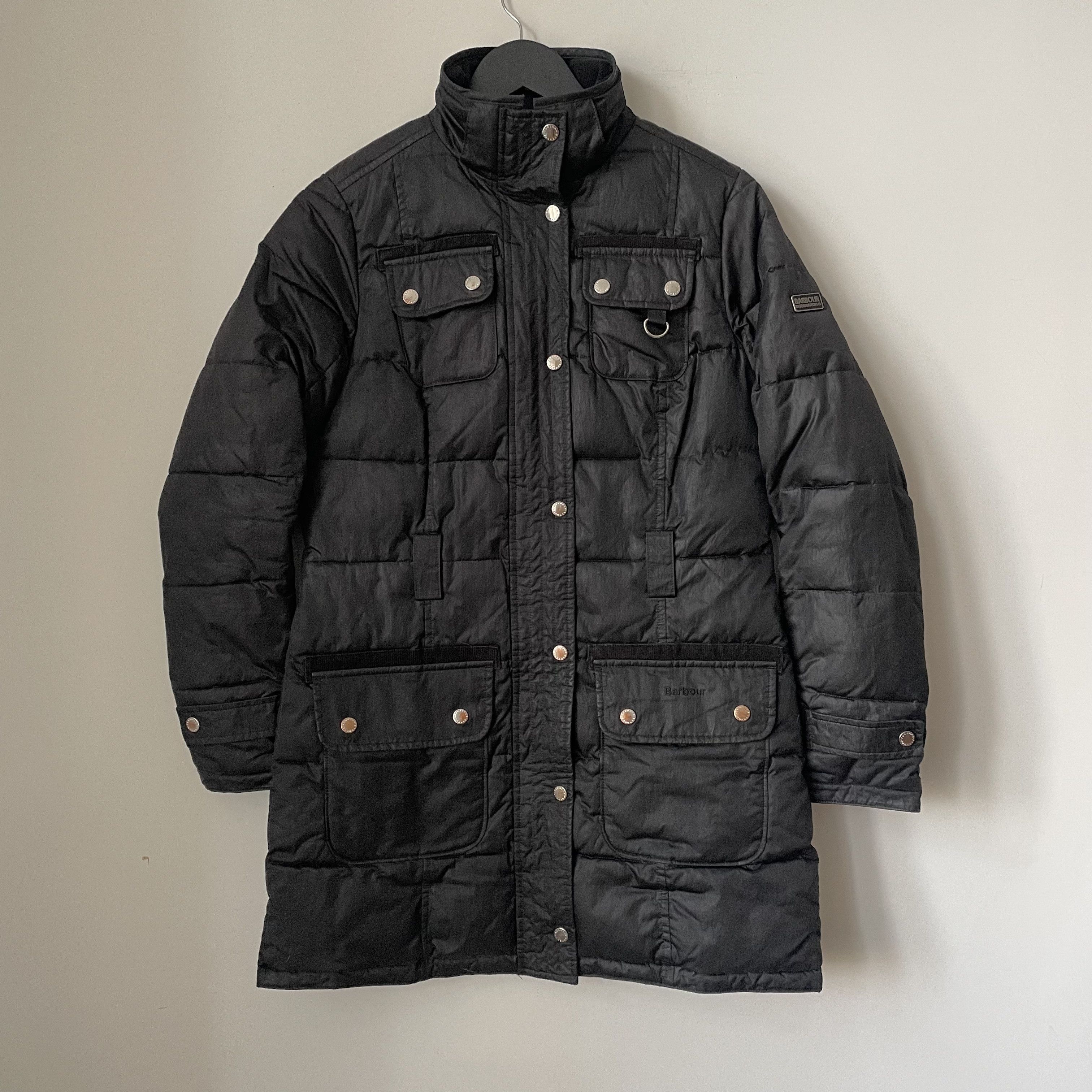 Barbour Barbour Arctic Parka Fibre Down Coat Wax EU 36 Black Size XS / US 0-2 / IT 36-38 - 2 Thumbnail