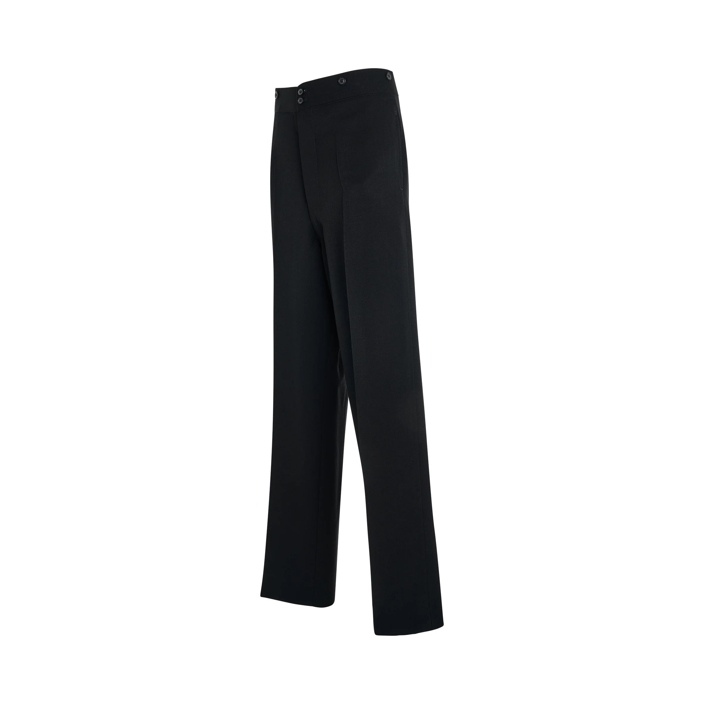 Maison Margiela o1mris0824 Classic Wool Pants in Black Size US 32 / EU 48 - 2 Thumbnail
