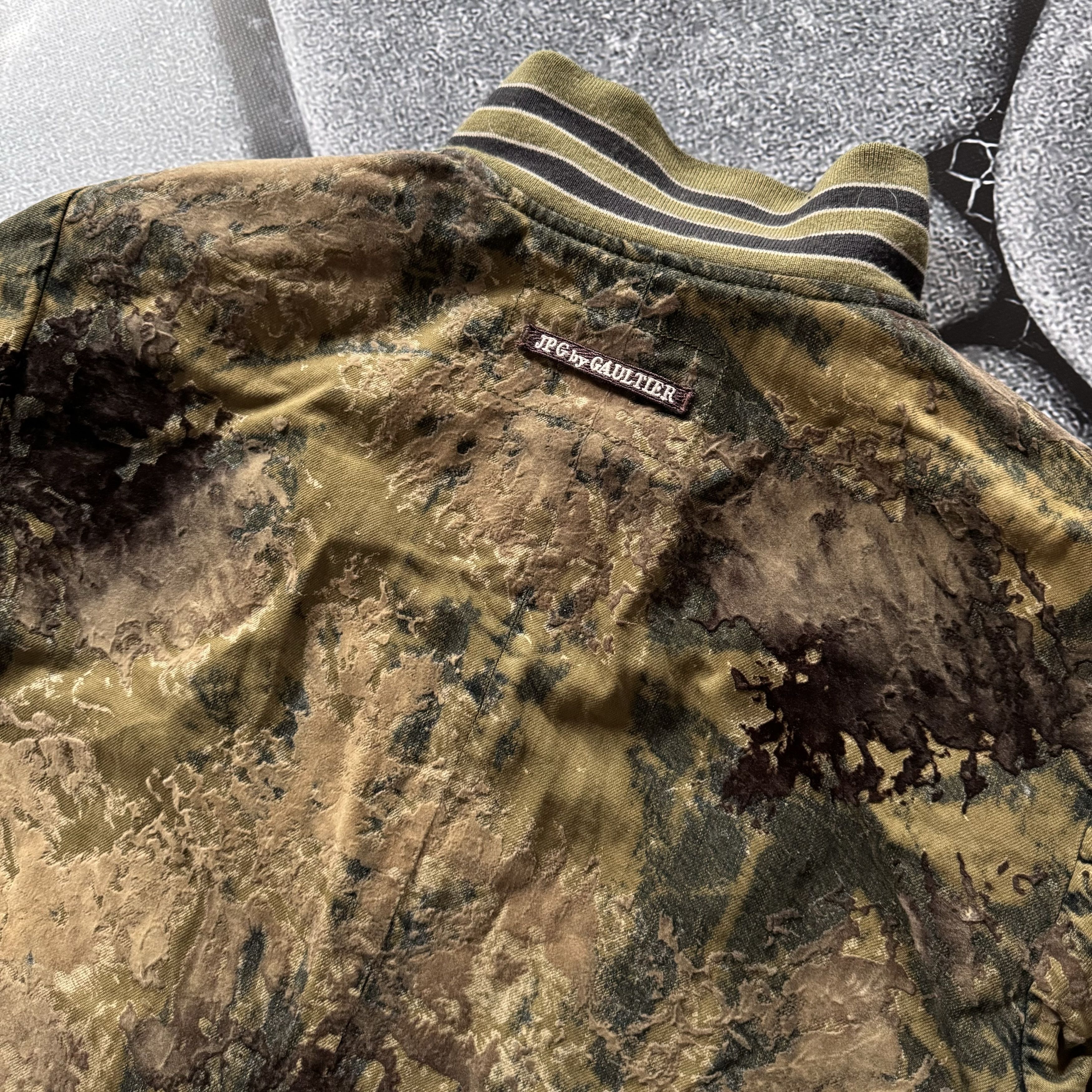 Jean Paul Gaultier × Vintage JEAN PAUL GAULTIER ARCHIVE CAMO SUEDE BLAZER VINTAGE JACKET Size US M / EU 48-50 / 2 - 13 Thumbnail