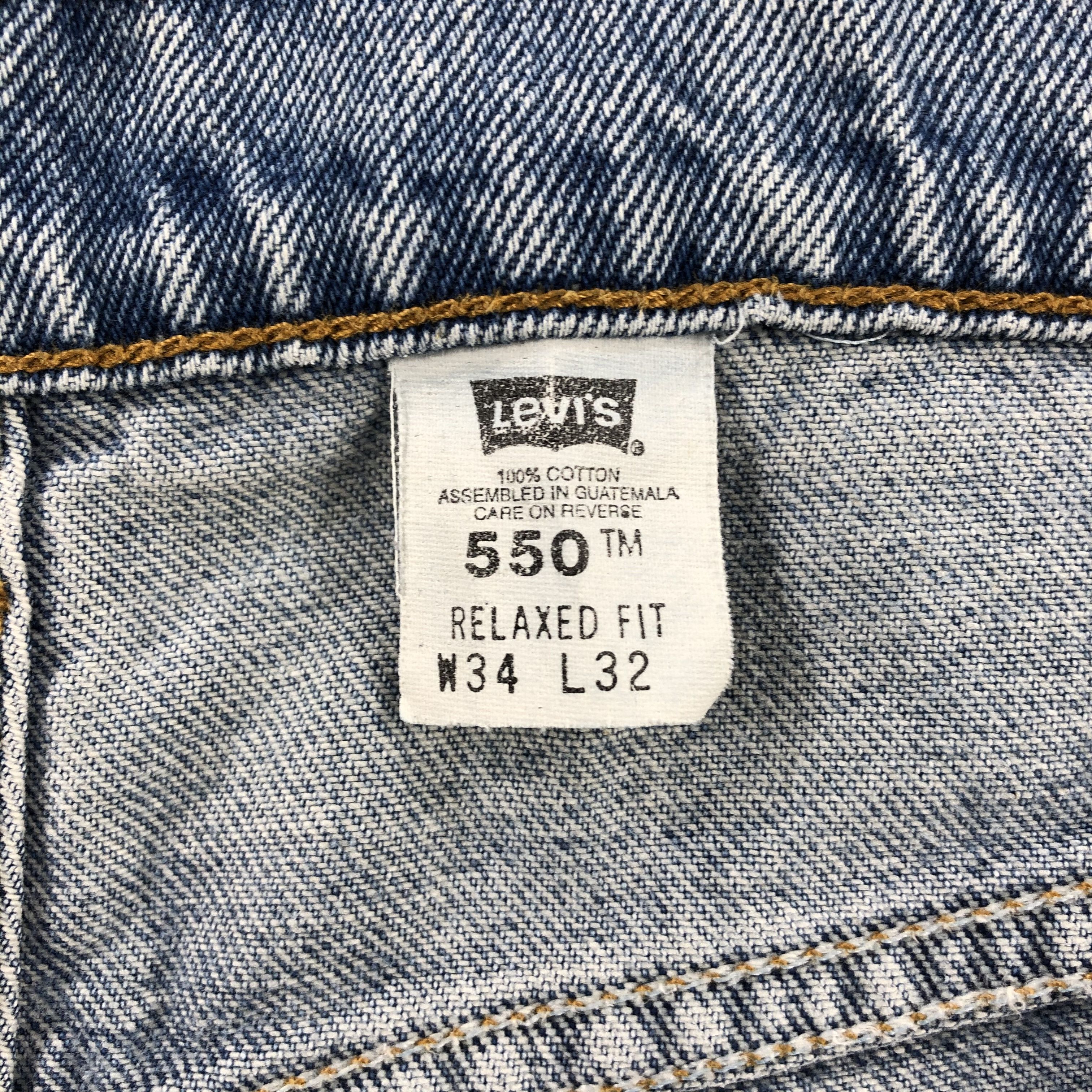 Levi's × Vintage Vintage 90s Light Wash Levis 550 Jeans-JM1800 Size US 34 / EU 50 - 10 Thumbnail
