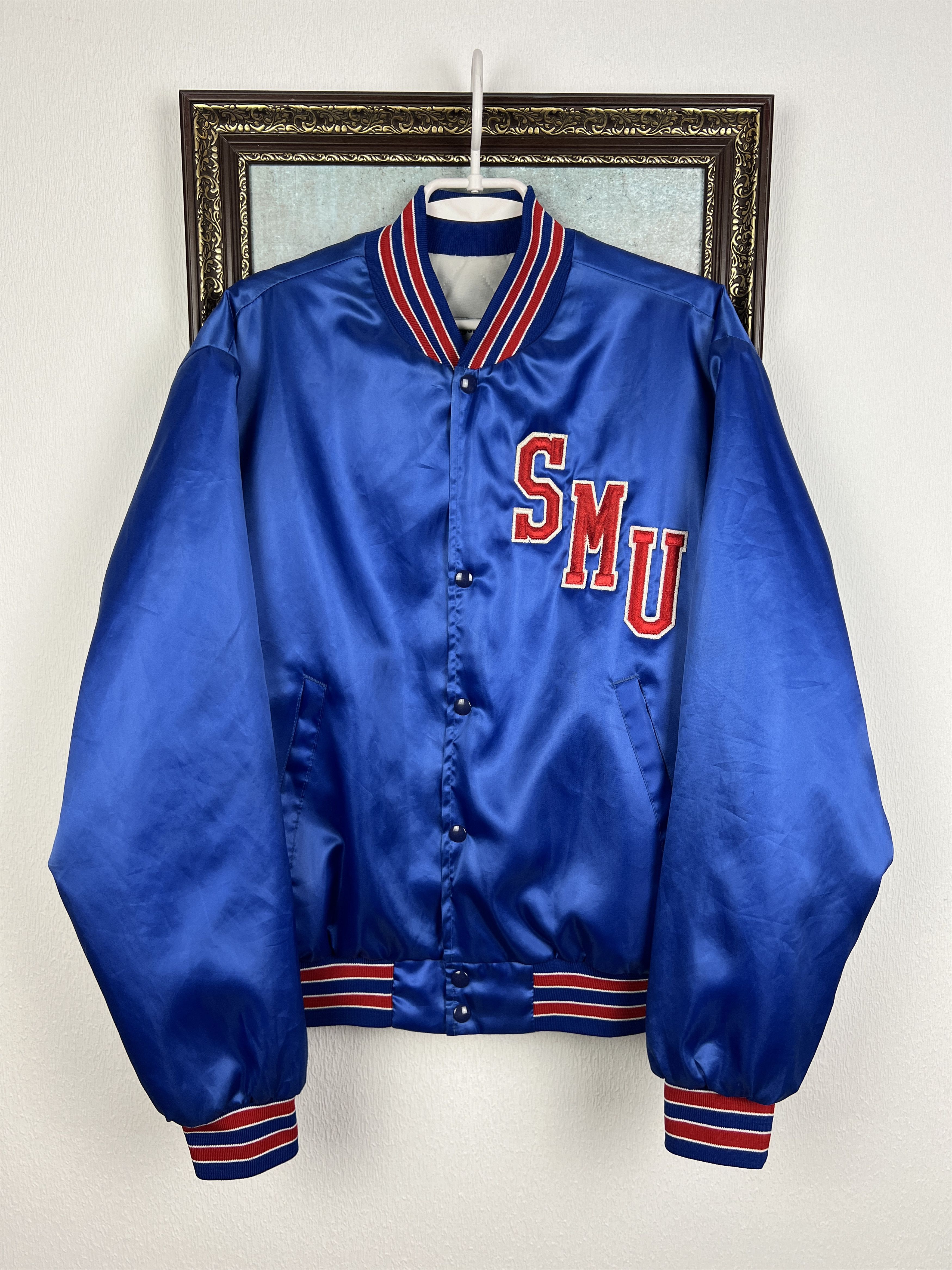 Swingster \Southern Methodist SMU Mustangs Satin Bomber Jacket Size US L / EU 52-54 / 3 - 2 Thumbnail