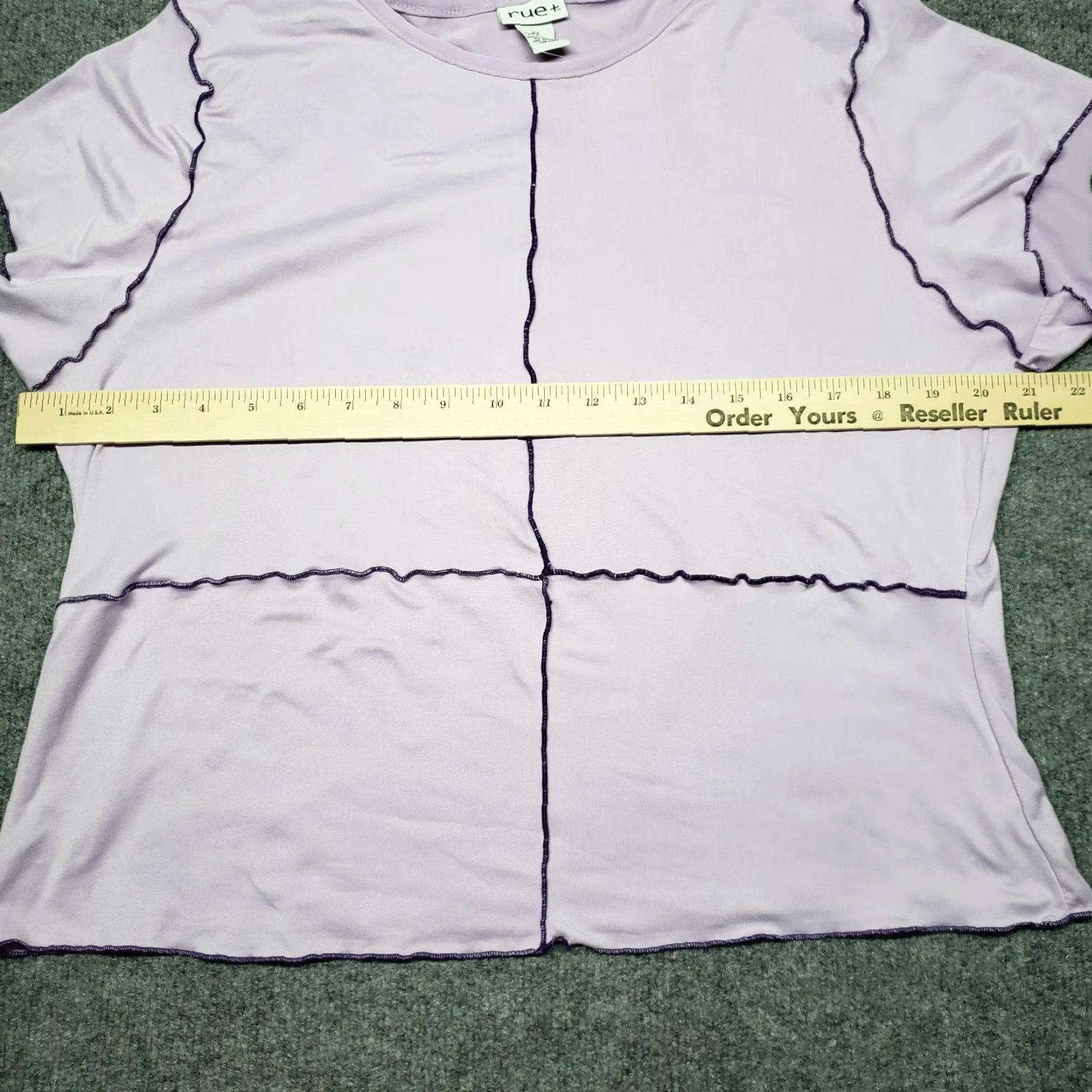 Vintage Rue21 Casual Top Womens 3X Purple Short Sleeve Cap Stretch Thick Stitch New Blouse Shirt Basic All Seasons Mens Womens Girls Boys Size XXL / US 16-18 / IT 52-54 - 7 Thumbnail