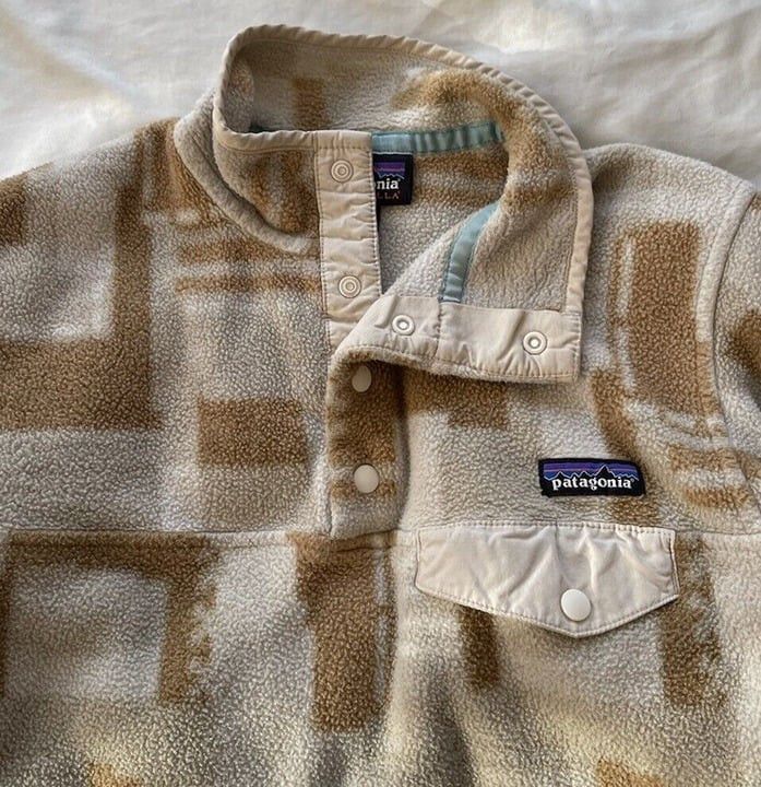 Patagonia × Vintage Patagonia Synchilla Snap Fleece Pullover Women's Geometric Size M / US 6-8 / IT 42-44 - 10 Thumbnail