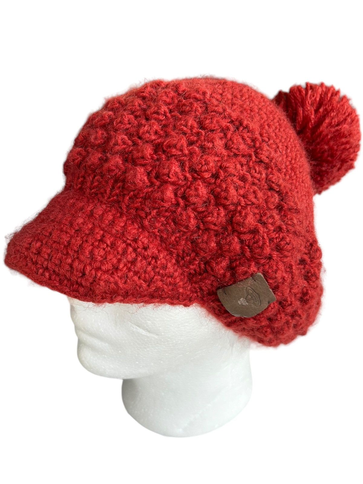 Vivienne Westwood Vivienne Westwood Orange Orb Knitted Mohair wool Hats Size ONE SIZE - 3 Thumbnail