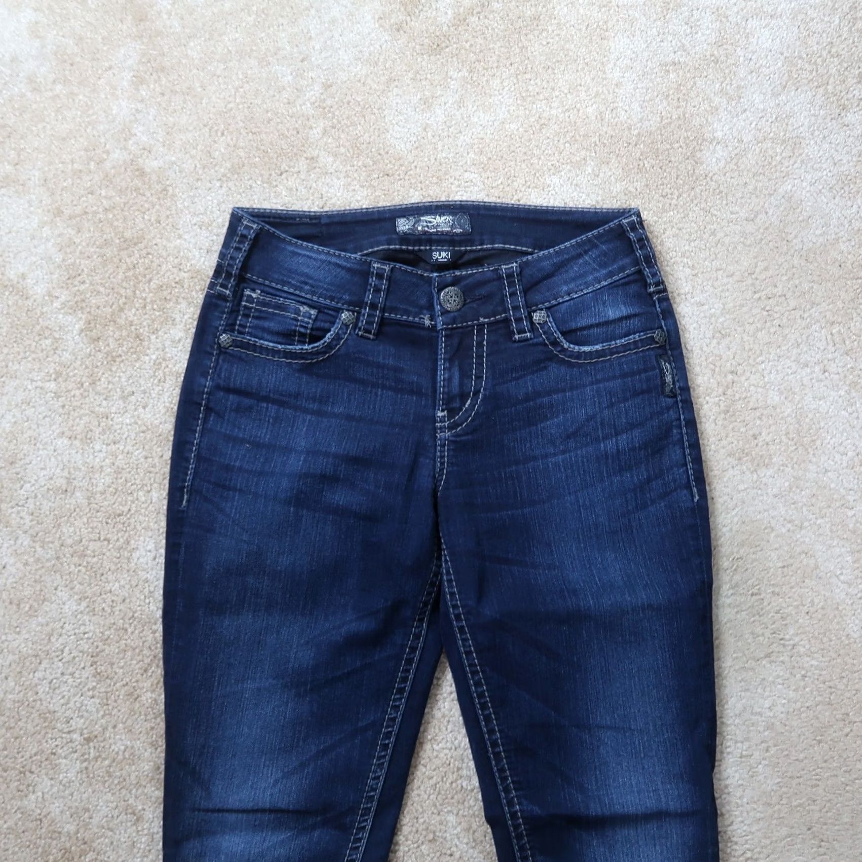 Silver Jeans Co. Silver Jeans Suki Skinny Jeans Women's 27x31 Blue Stretch Denim Pants Size 27" / US 4 / IT 40 - 2 Thumbnail