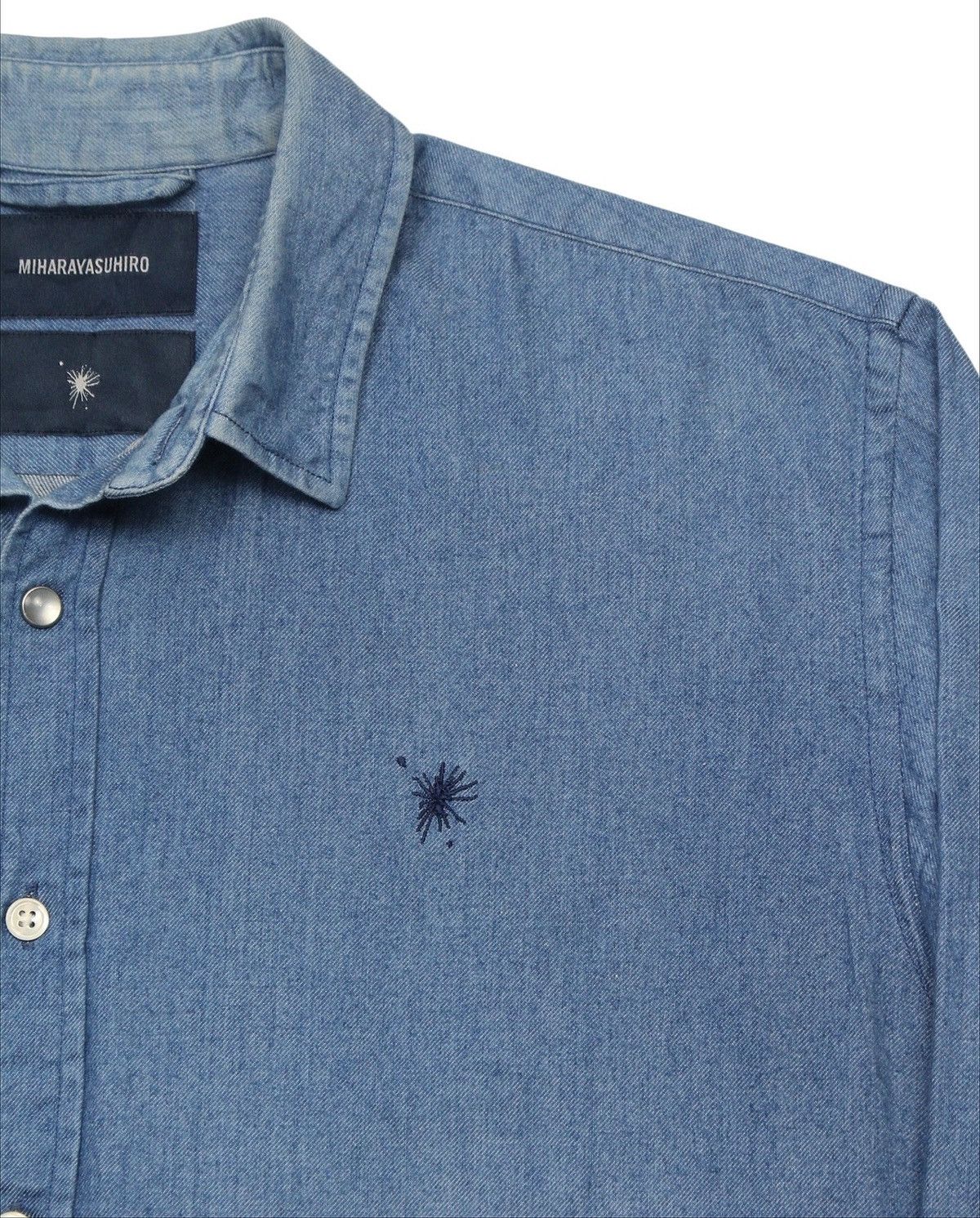 Maison MIHARA YASUHIRO SS2014 MIHARAYASUHIRO COTTON-SILK DENIM SHIRT Size US L / EU 52-54 / 3 - 4 Thumbnail