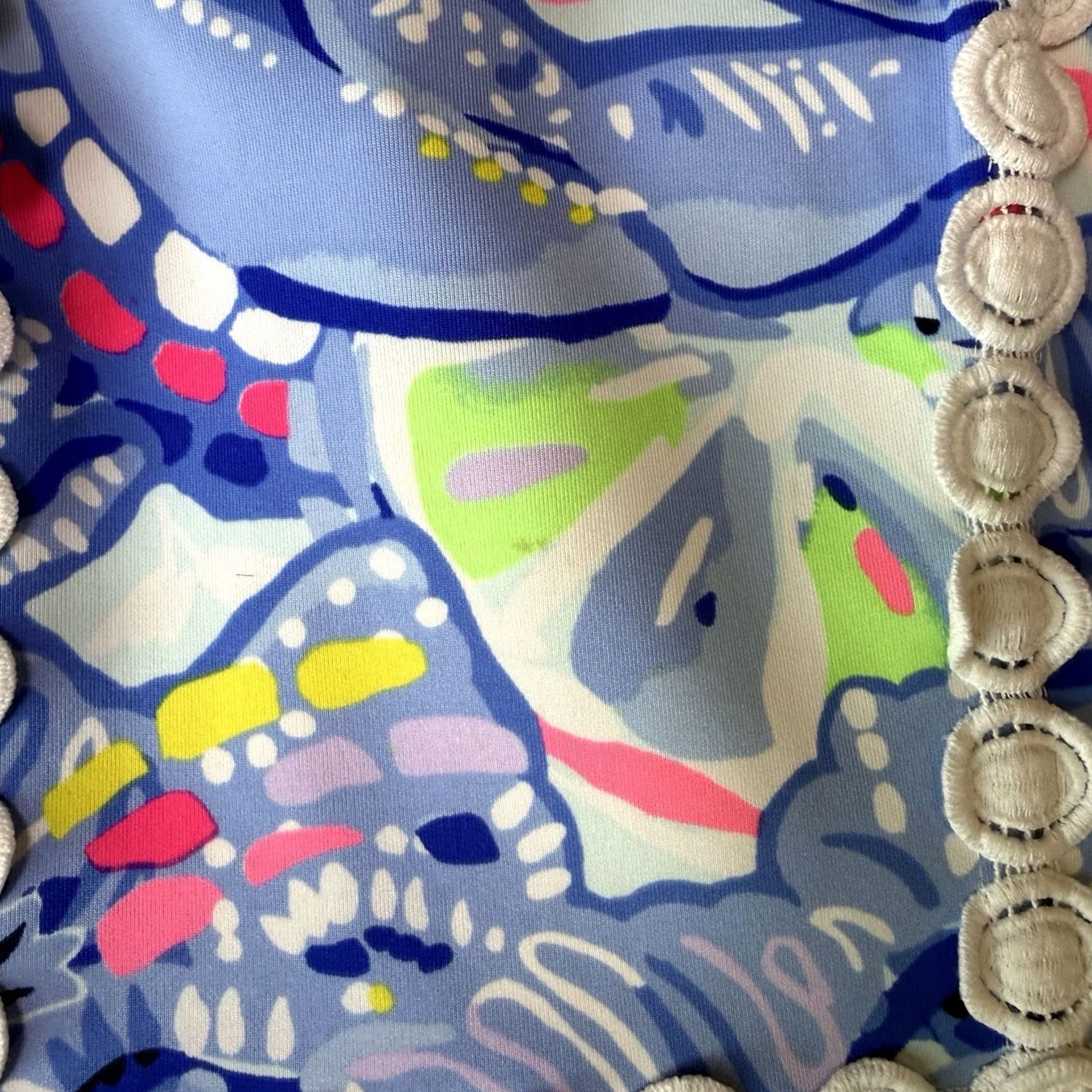 Lilly Pulitzer Lilly Pulitzer Janelle Stretch Shift Dress Women's 2 Blue Paisley Off Shoulder Sleeveless Midi Casual Workwear Party/Cocktail Size XS / US 0-2 / IT 36-38 - 6 Thumbnail