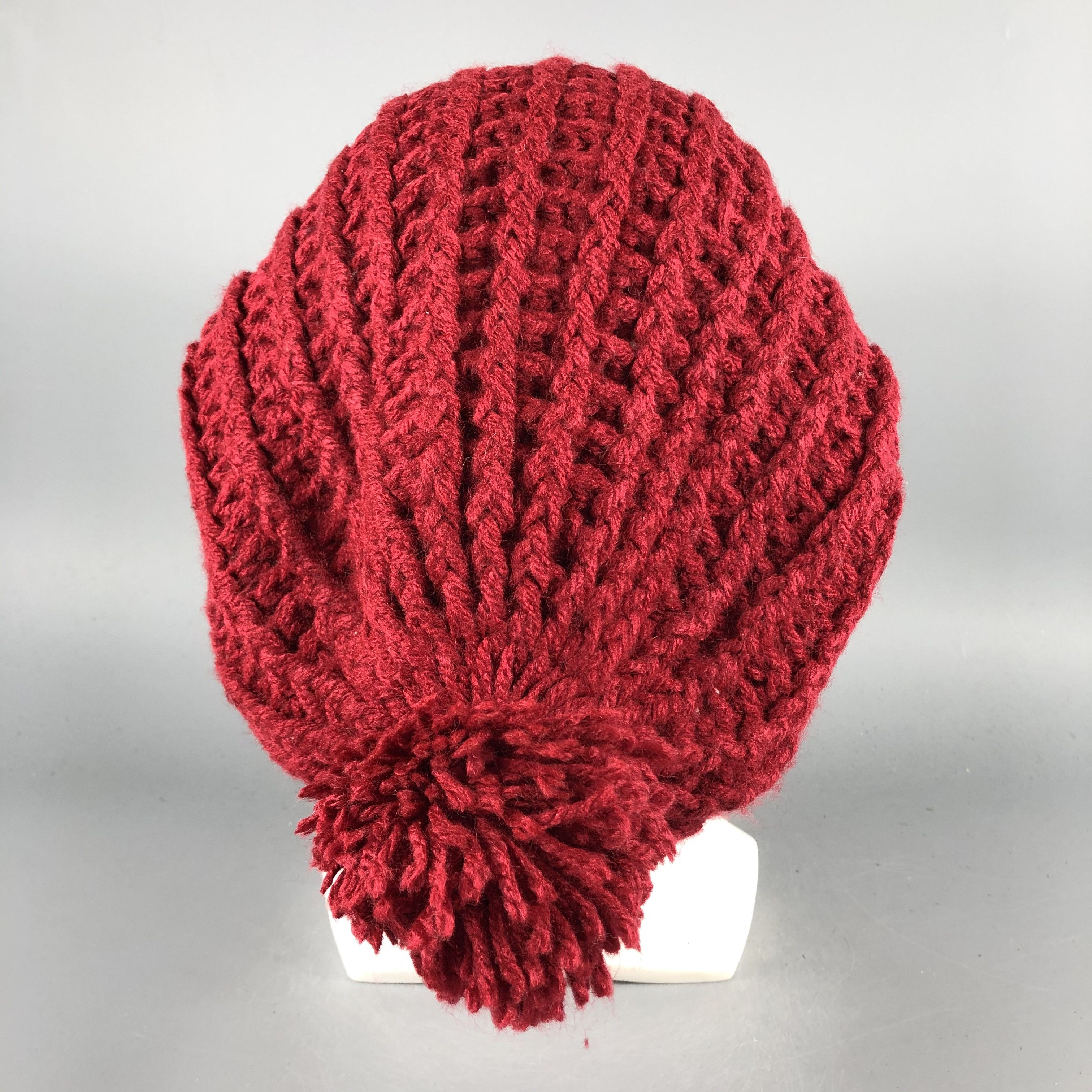 Japanese Brand × Vintage Japanese Brand Knit Slouchy Snow Hat Snow Cap -D901 Size ONE SIZE - 2 Thumbnail