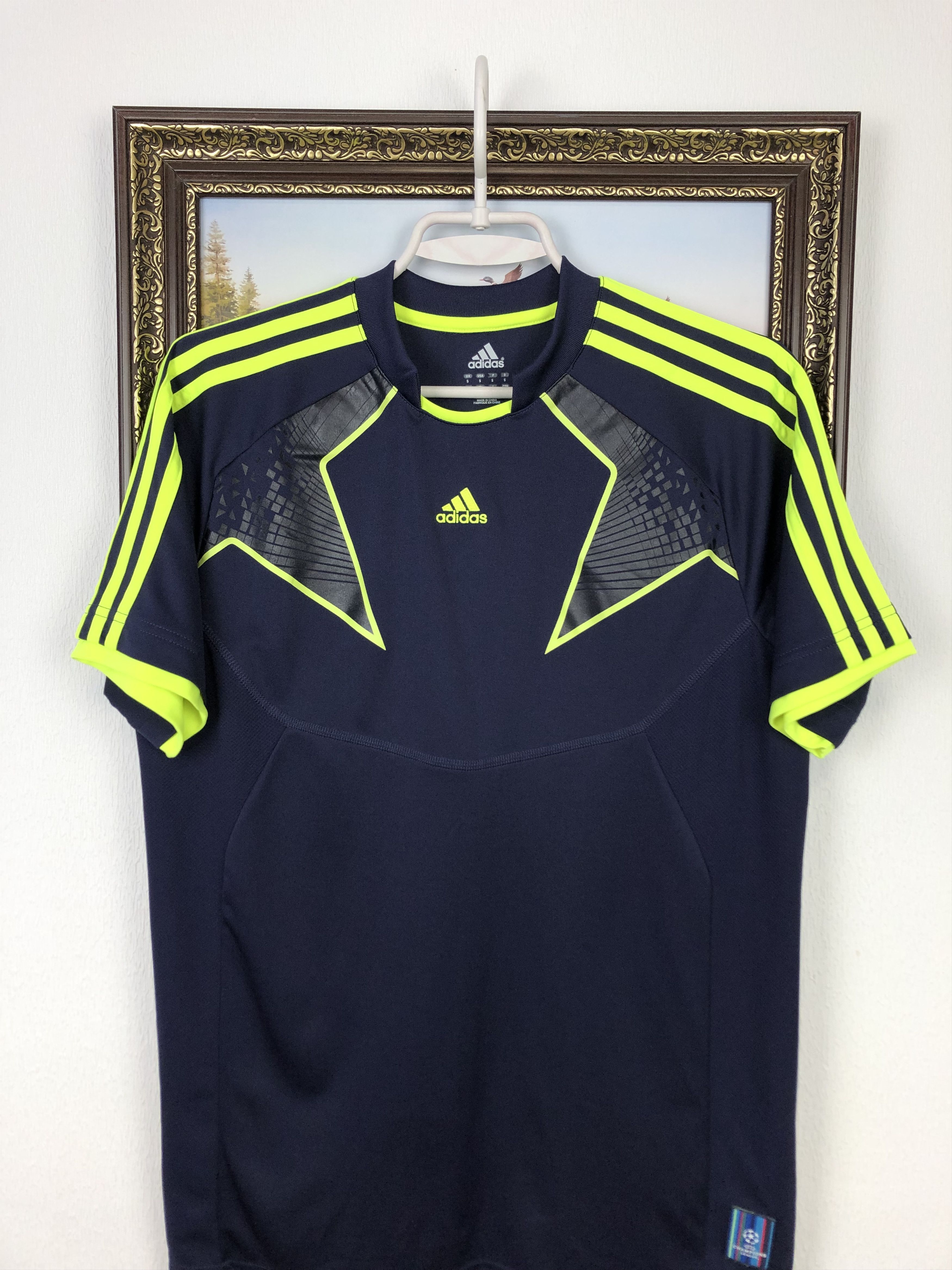 Adidas Adidas Blue Champions League Shirt Football Mens Soccer Rare Size US S / EU 44-46 / 1 - 1 Thumbnail