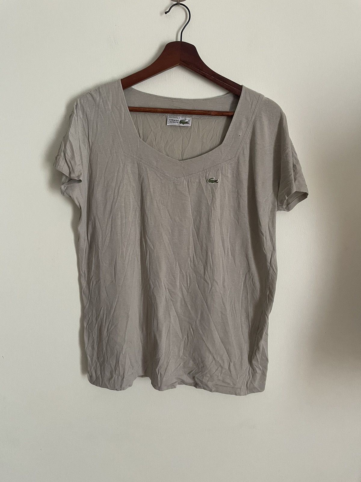Lacoste Vintage Chemise Lacoste Cotton Shirt Size ONE SIZE - 1 Thumbnail