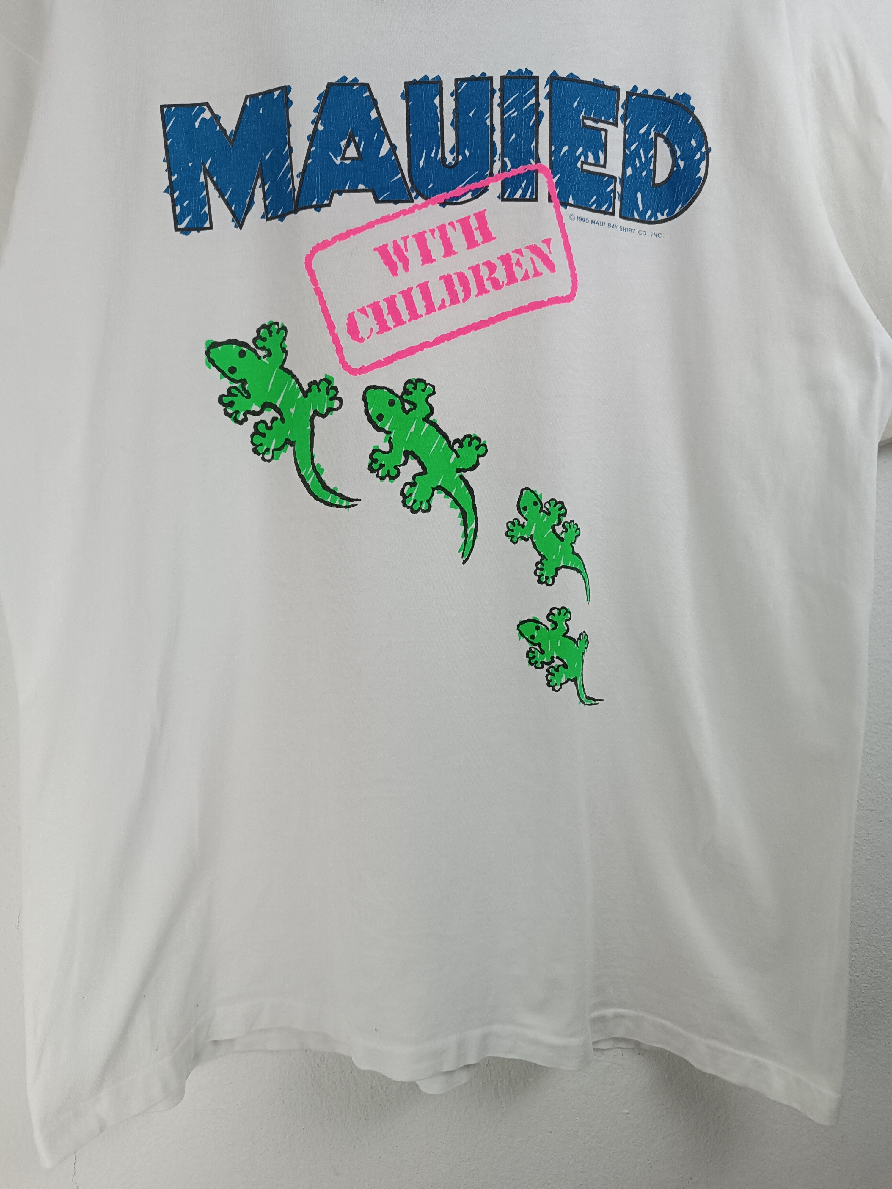 Vintage VINTAGE 90'S MAUIED WITH CHILDREN MAUI HAWAII CRAZY SHIRT TS Size US XL / EU 56 / 4 - 9 Thumbnail