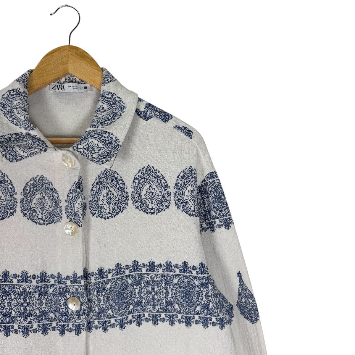Zara 🌟ZARA PAISLEY BUTTON JACKET Size M / US 6-8 / IT 42-44 - 3 Thumbnail
