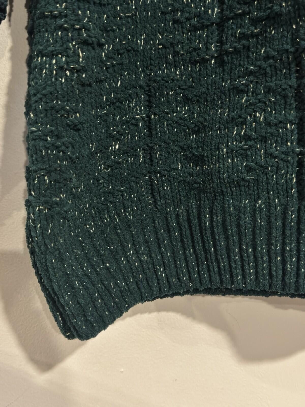 Weatherproof Weatherproof Vige Women Green Shimmer Knit Mock Neck Sweater Size XXL / US 16-18 / IT 52-54 - 5 Thumbnail