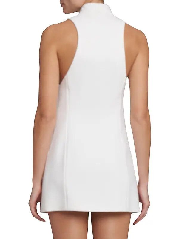 Salvatore Ferragamo o1s1rm0924 Mini Dress in White Size M / US 6-8 / IT 42-44 - 5 Thumbnail