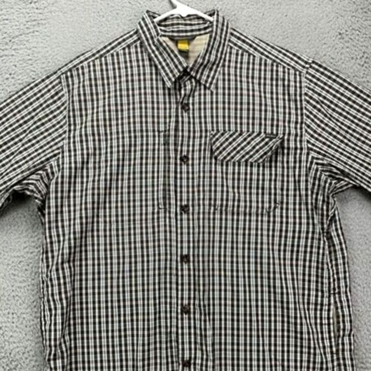 Eddie Bauer Eddie Bauer Travex Shirt Mens L Short Sleeve Plaid Button-Up Pocket Black Size US L / EU 52-54 / 3 - 2 Thumbnail