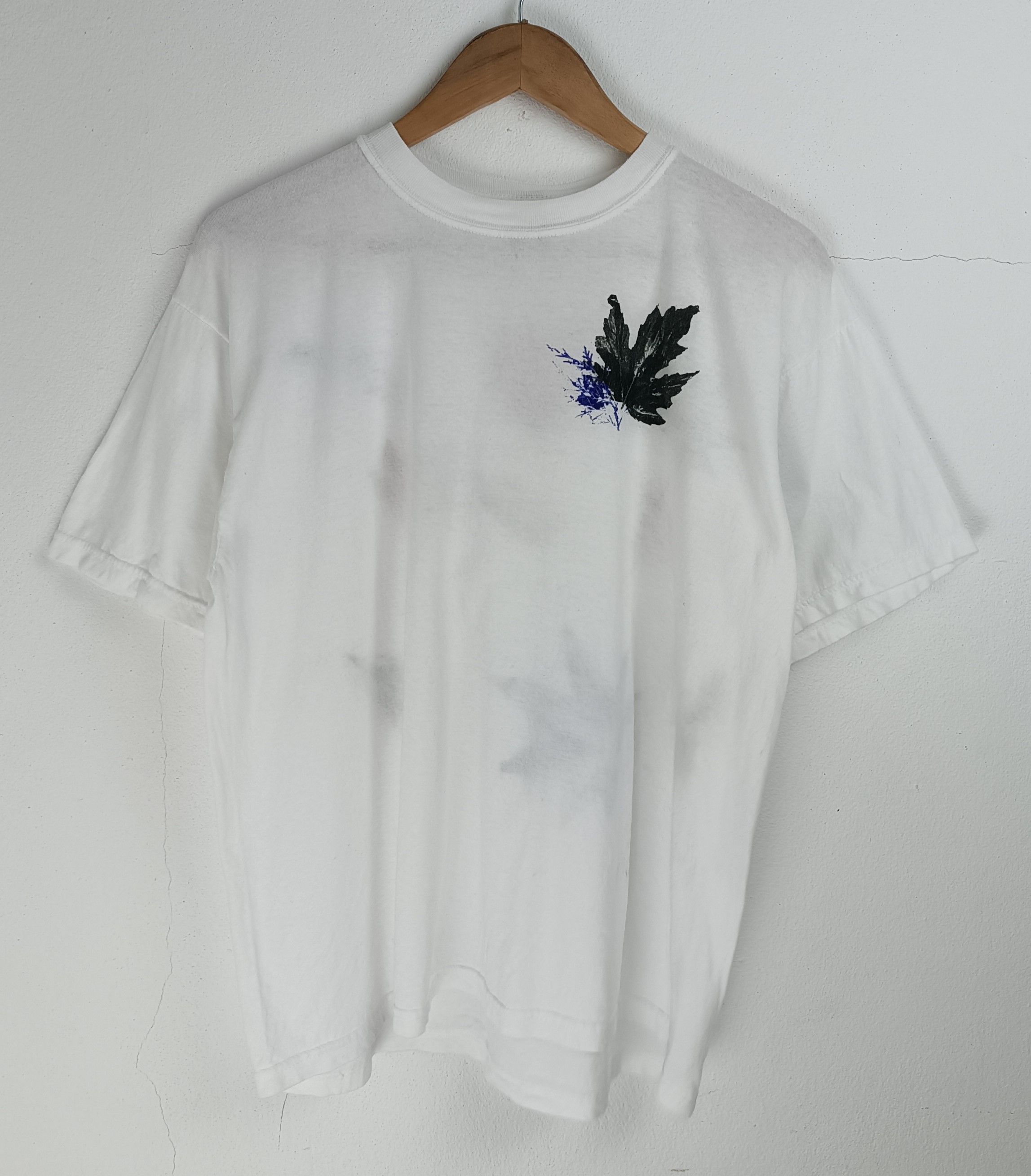Vintage VINTAGE ART TEE DIY FROM LEAF WITH PAINT VERY RARE! Size US M / EU 48-50 / 2 - 3 Thumbnail
