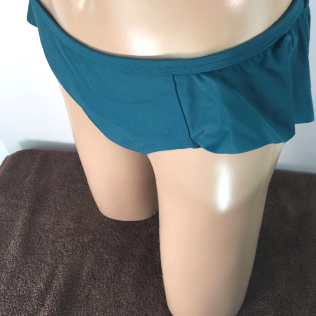 Vintage Coastal Bikini Swim Bottom Ladies Blue Stretch Lined Elastic Waist S New Size 28" / US 6 / IT 42 - 2 Thumbnail
