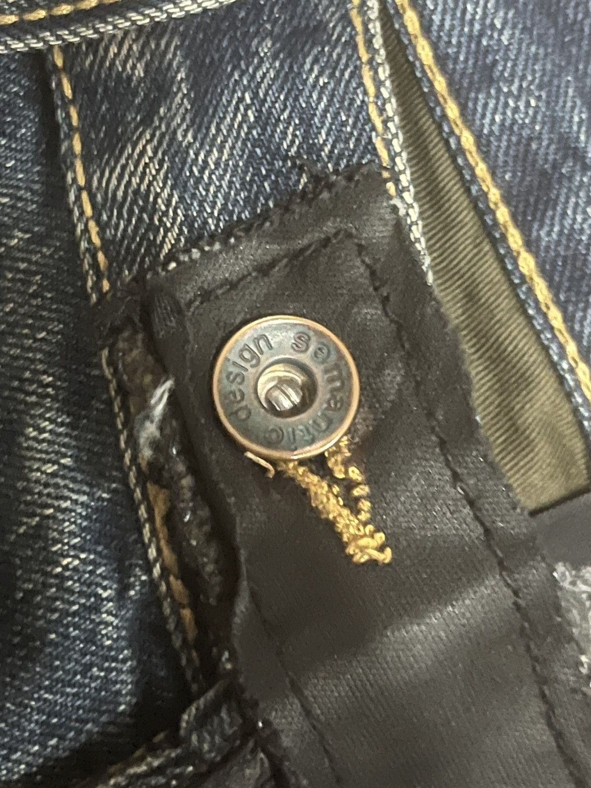 semanticdesign Vintage Semantic Design Chain Zipper Distressed Flare Jeans Size US 32 / EU 48 - 5 Thumbnail