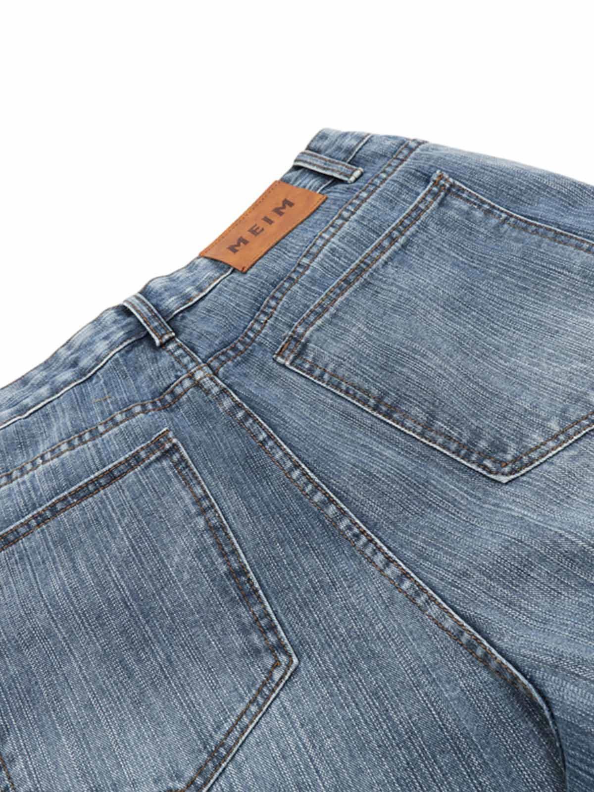 Japanese Brand Washed Distressed Deconstructed Riveted Jorts Size ONE SIZE - 4 Thumbnail