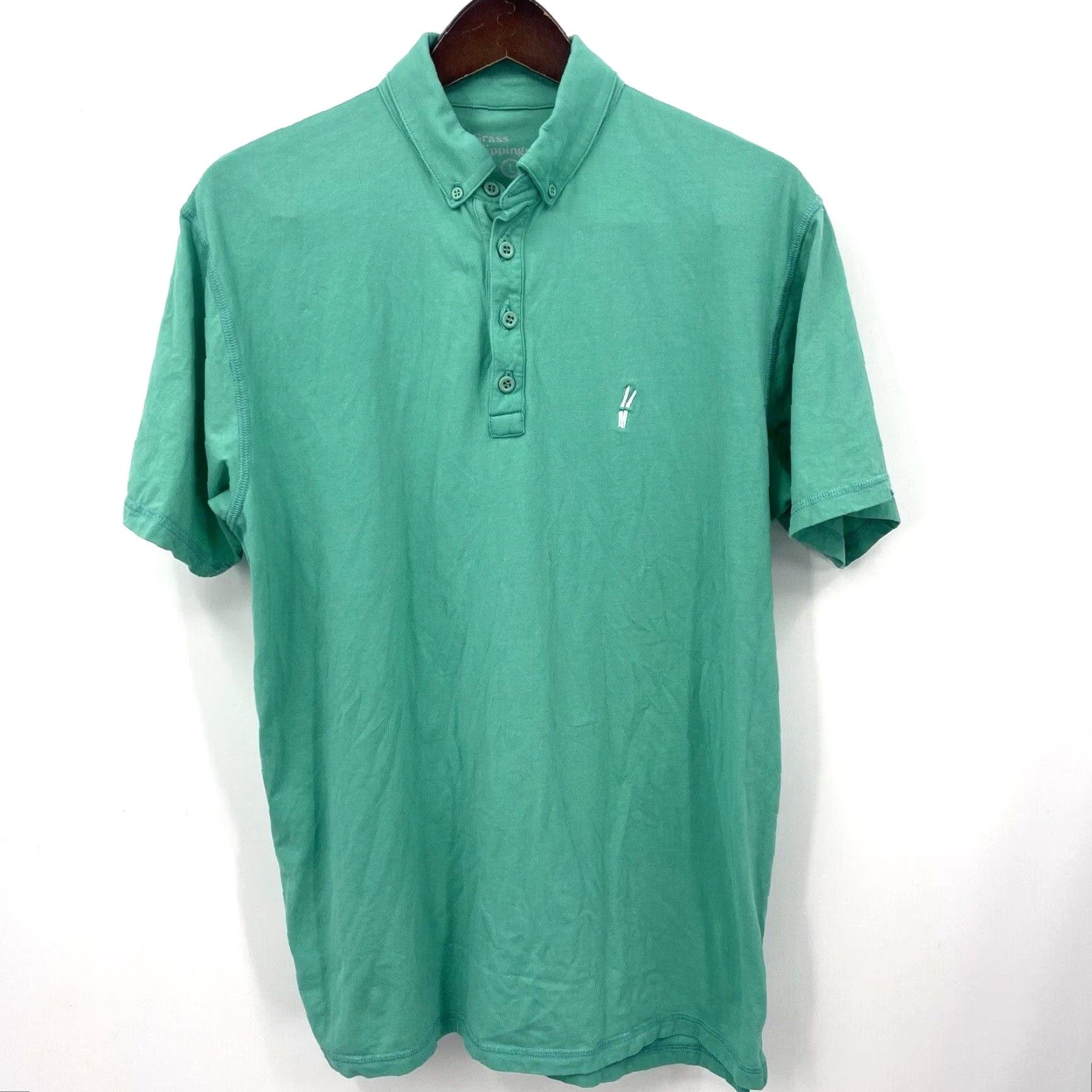 Vintage Grass Clippings Polo Shirt Men Large Green Golf Casual Dad Shirt Polo Shirt Green Grass Clippings Men Large Vintage No Size US L / EU 52-54 / 3 - 2 Thumbnail