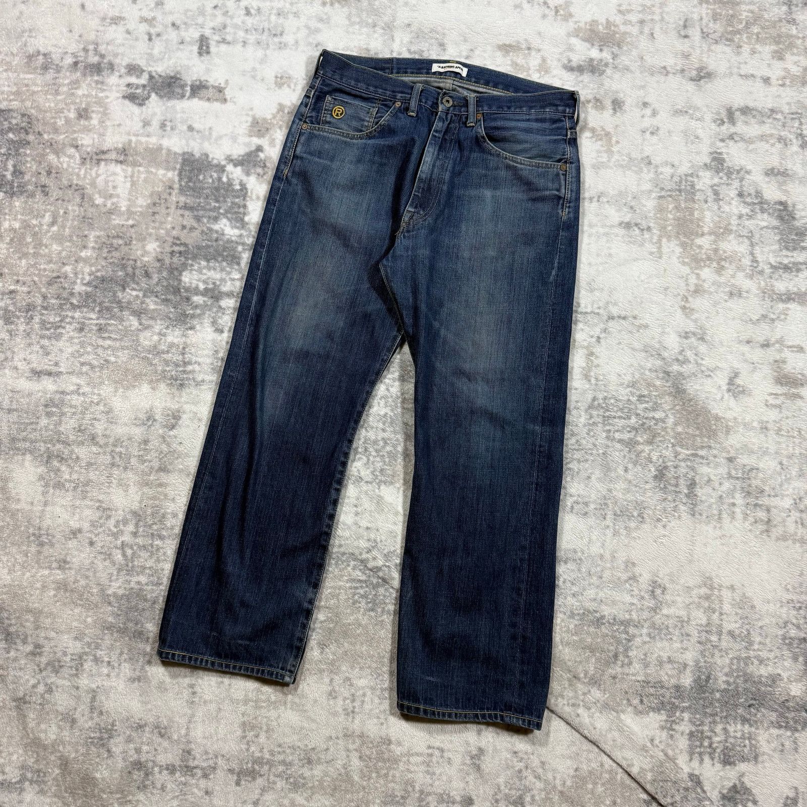 Bape × Nigo Authentic Bape 2000’s Shooting Star Jeans 32 Size US 32 / EU 48 - 3 Thumbnail