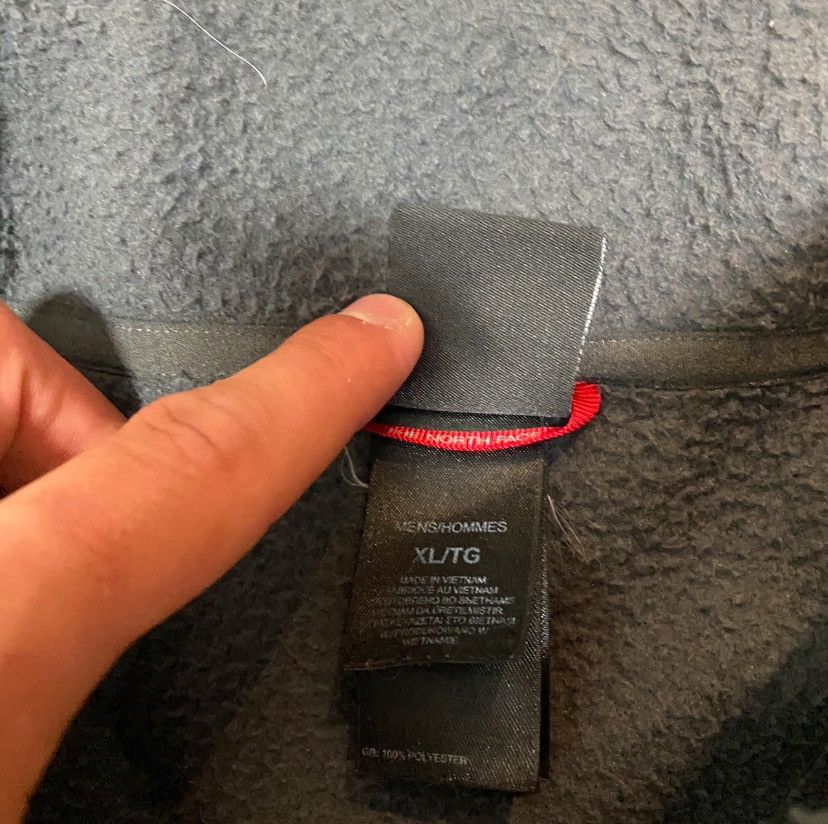 The North Face Y2K North face zip up grey and red fleece Size US L / EU 52-54 / 3 - 4 Thumbnail