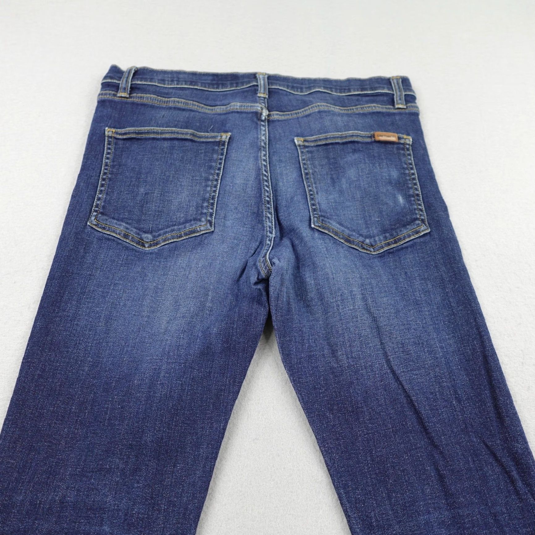 Carhartt Carhartt Jeans Mens 33x34 Slim Blue Denim WIP Trevor Pant Mens Size US 33 - 7 Thumbnail