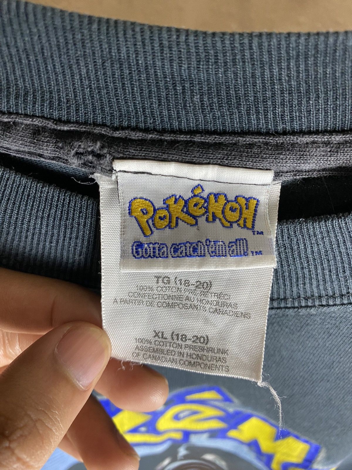 Anime Vintage Faded 1999 Pokemon Nintendo Size US S / EU 44-46 / 1 - 8 Thumbnail