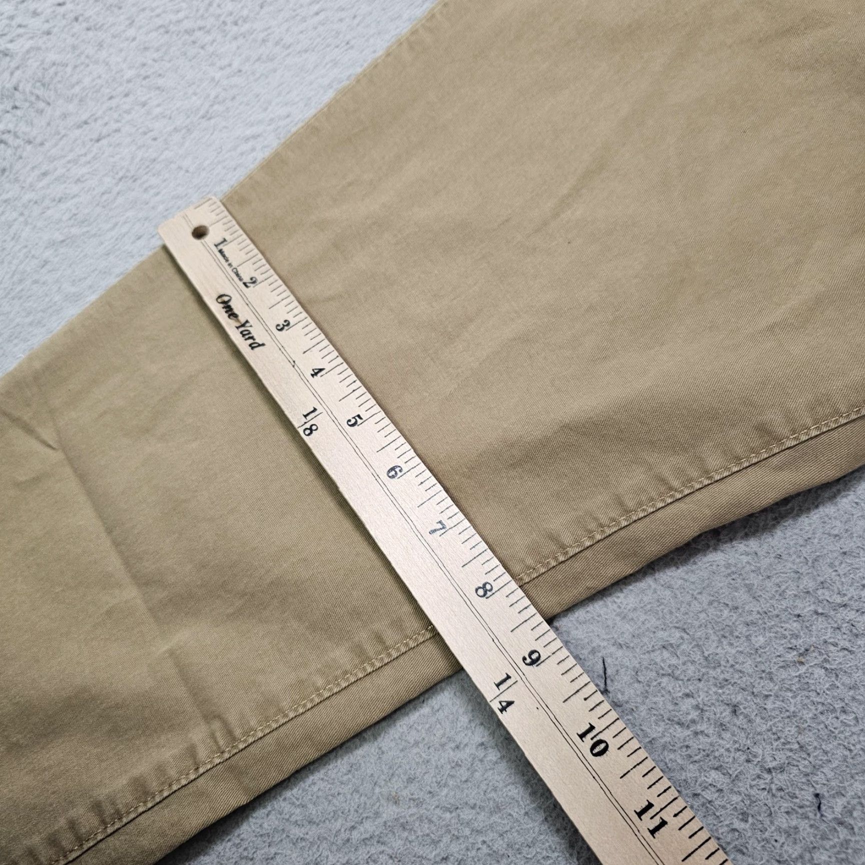American Eagle Outfitters American Eagle Pants Mens 33x30 Khaki Slim Flex Chino Stretch Casual Size US 33 - 7 Thumbnail