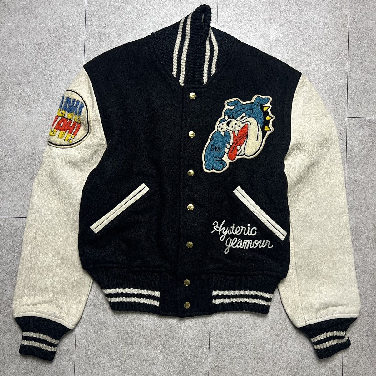 Hysteric Glamour Vintage Hysteric Glamour Bull Dog Varsity Jacket Size US M / EU 48-50 / 2 - 1 Thumbnail