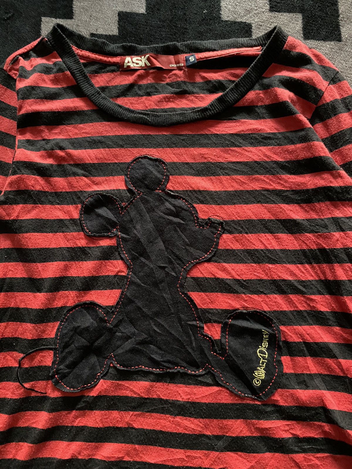 20471120 Ask enquired mickey striped longsleeve tshirt Size US S / EU 44-46 / 1 - 2 Thumbnail