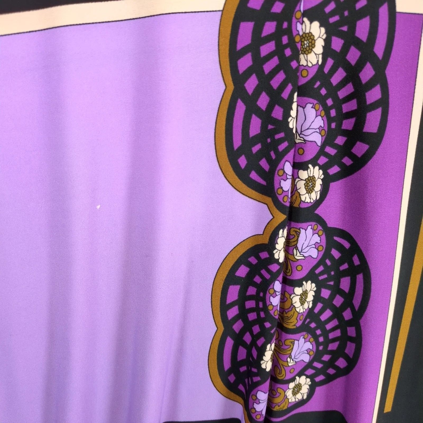 Donna Morgan Jin by Donna Morgan Purple Asian Motif A-Line Dress Sz 10 Size L / US 10 / IT 46 - 9 Thumbnail
