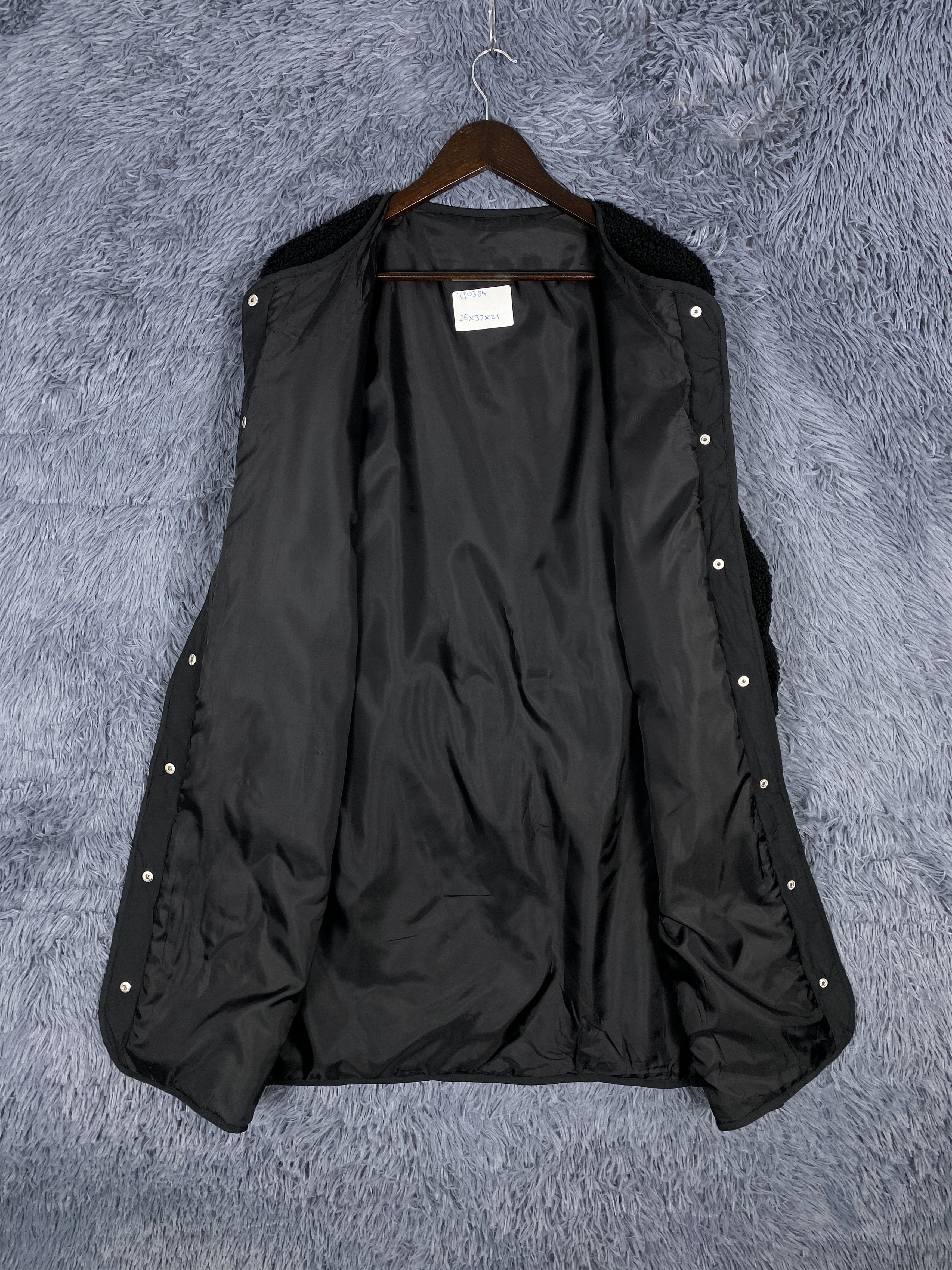 Japanese Brand Vintage Japanese Minimalist Quilted & Faux Shearling Jacket Size XL / US 12-14 / IT 48-50 - 6 Thumbnail